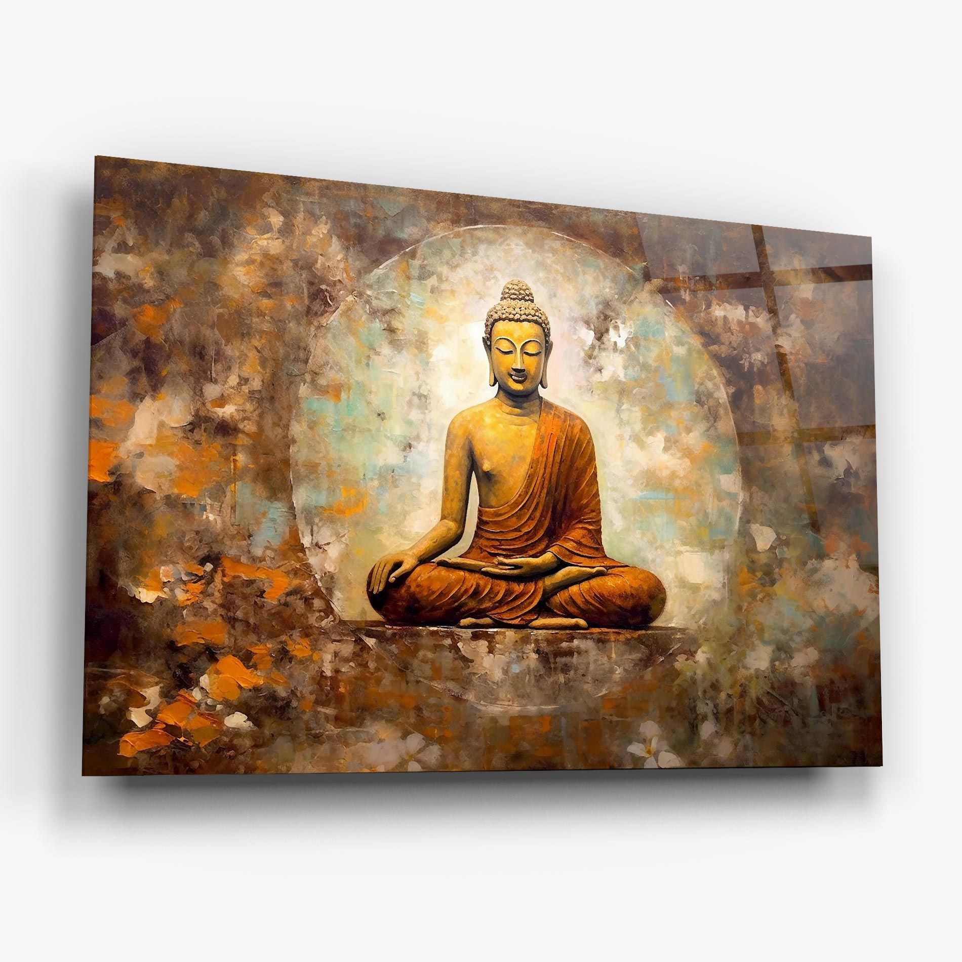 Blue Circle Buddha mockup 6
