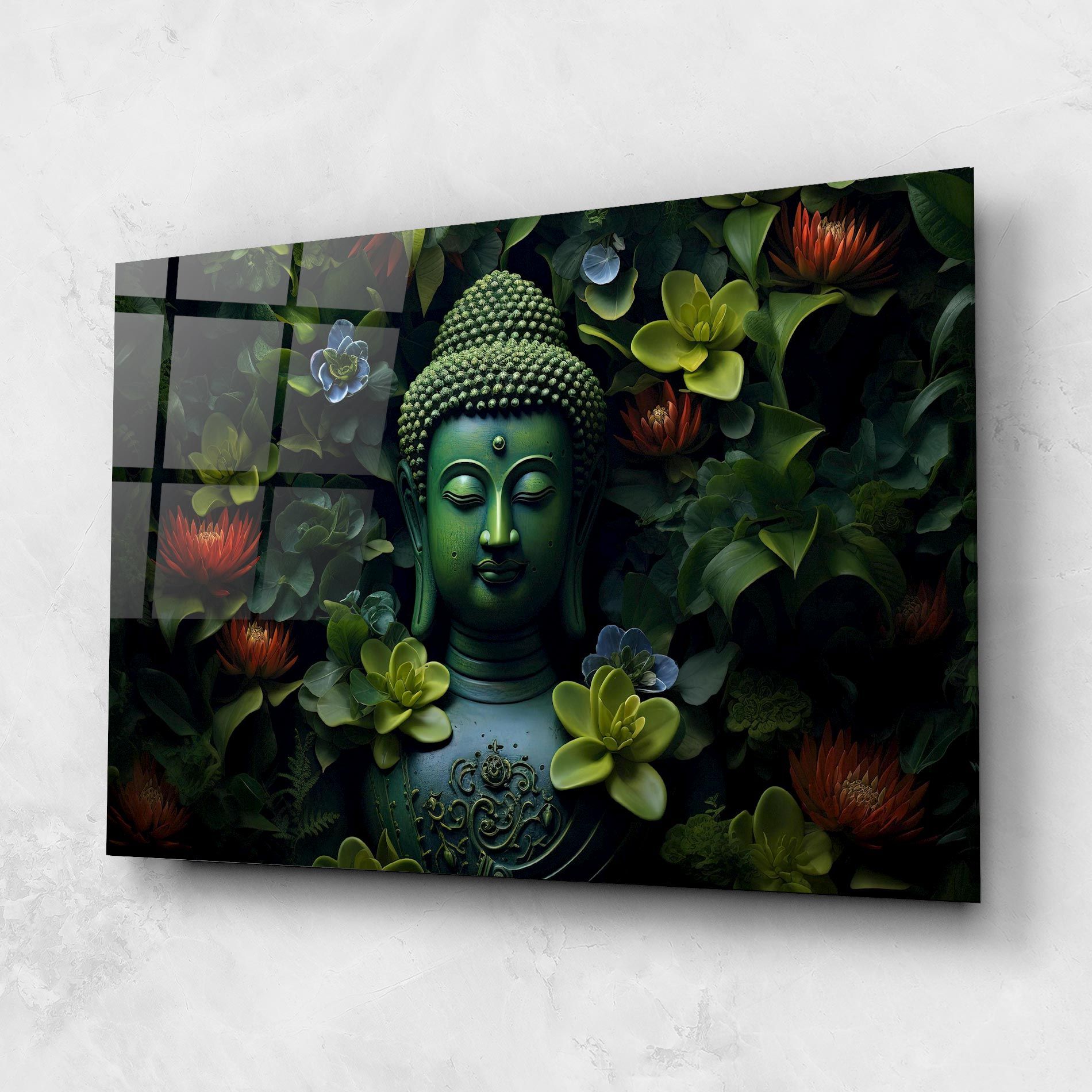 Blue Light Buddha mockup 1