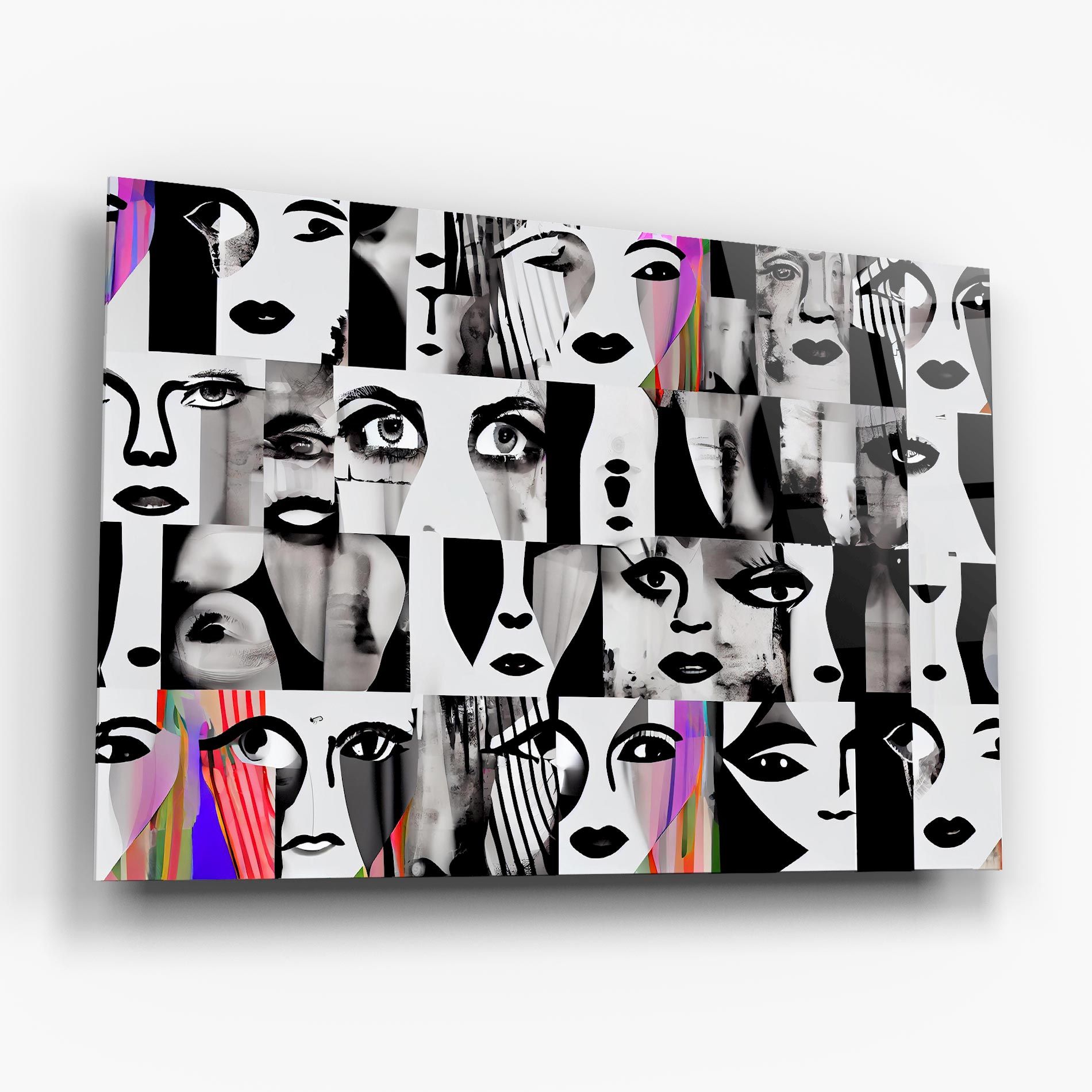 Black White Face mockup 6