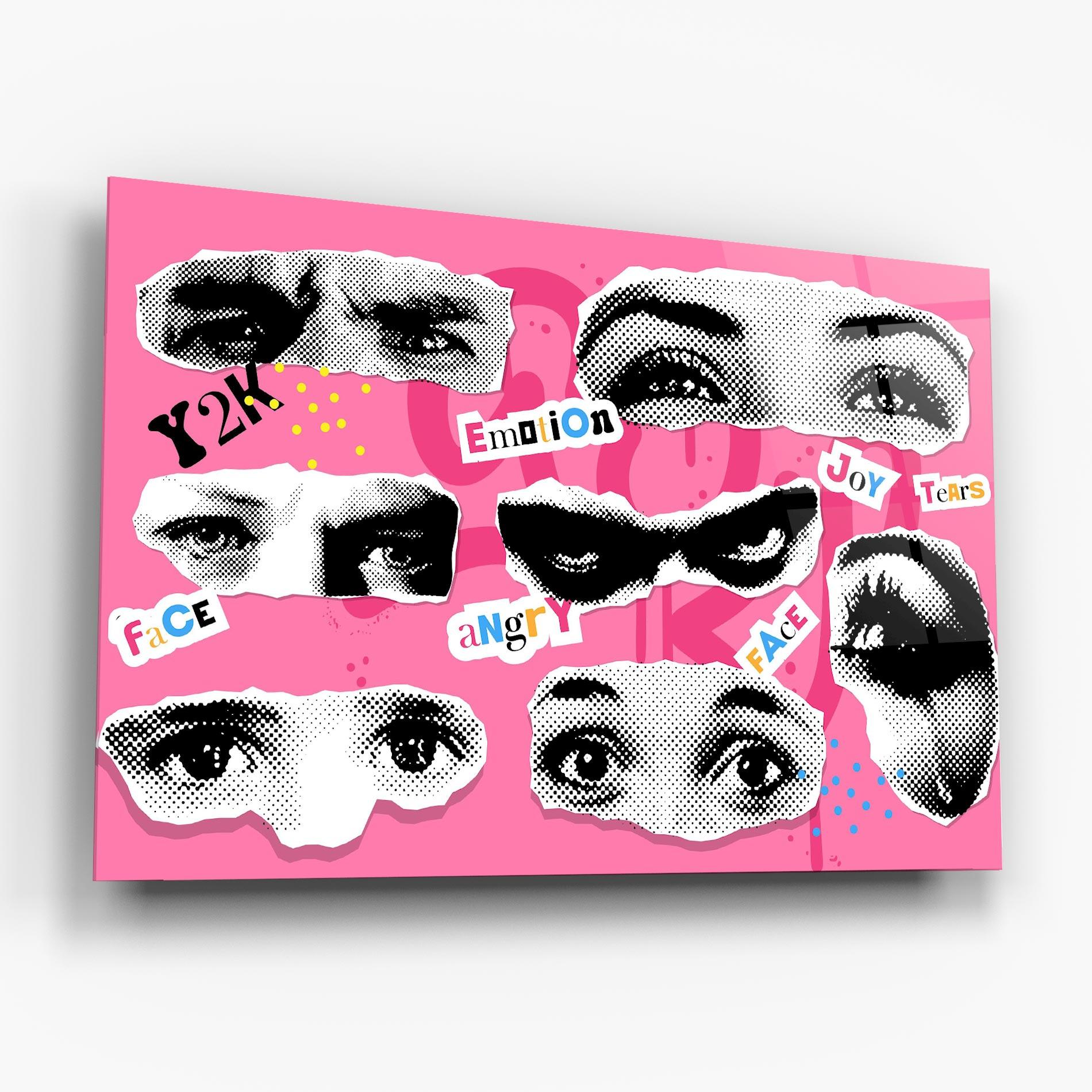 Стъклена картина Eye Type mockup 6