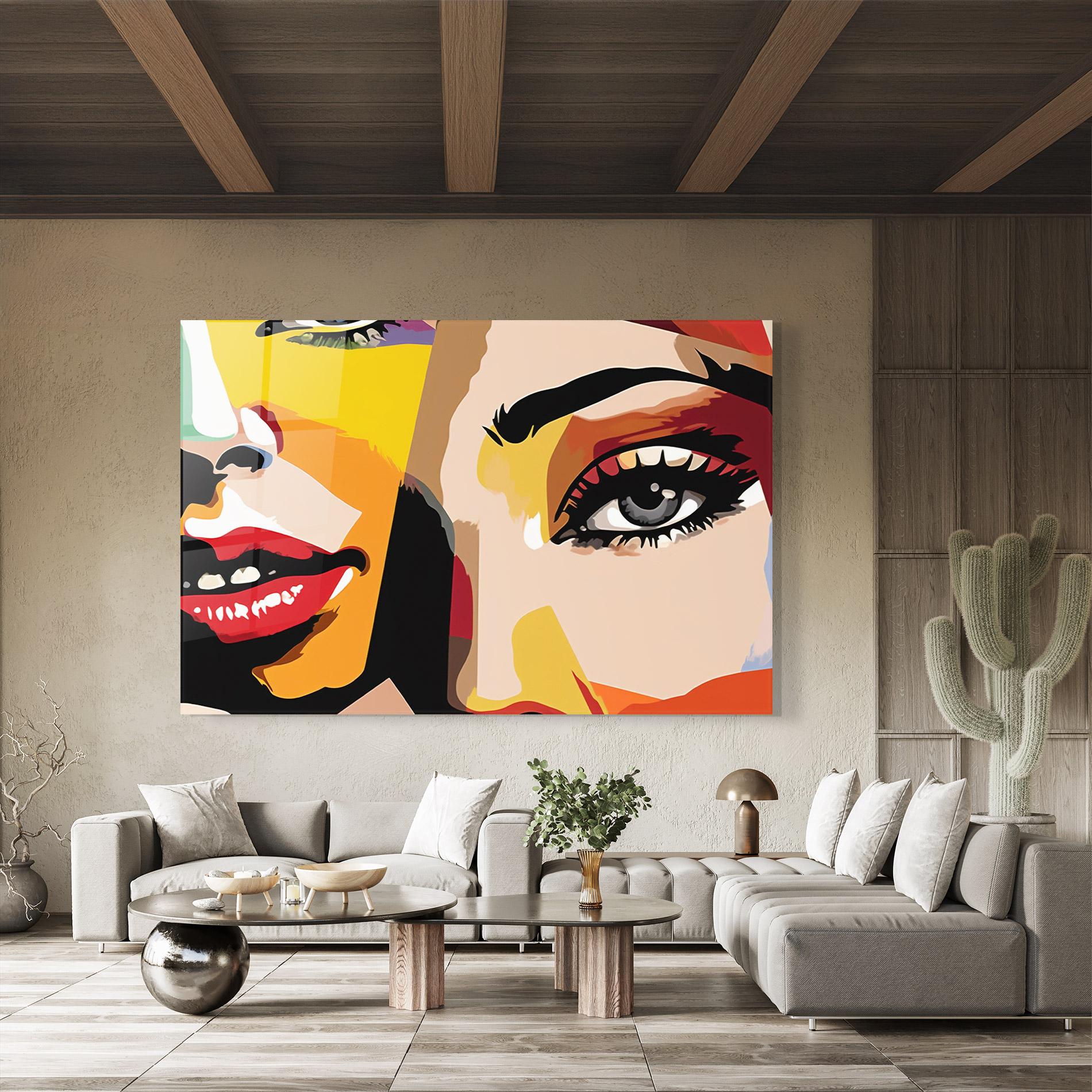 Стъклена картина Beauty Woman Art mockup 8