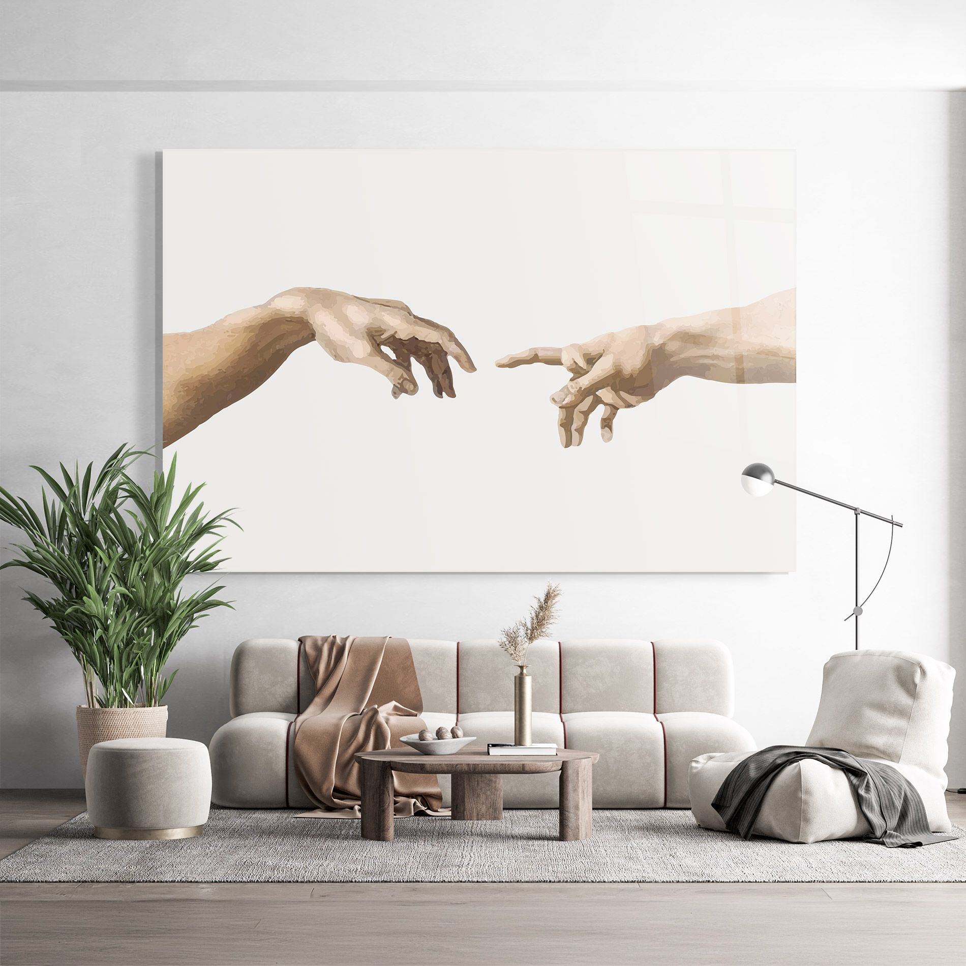 Cream Hands Art mockup 9
