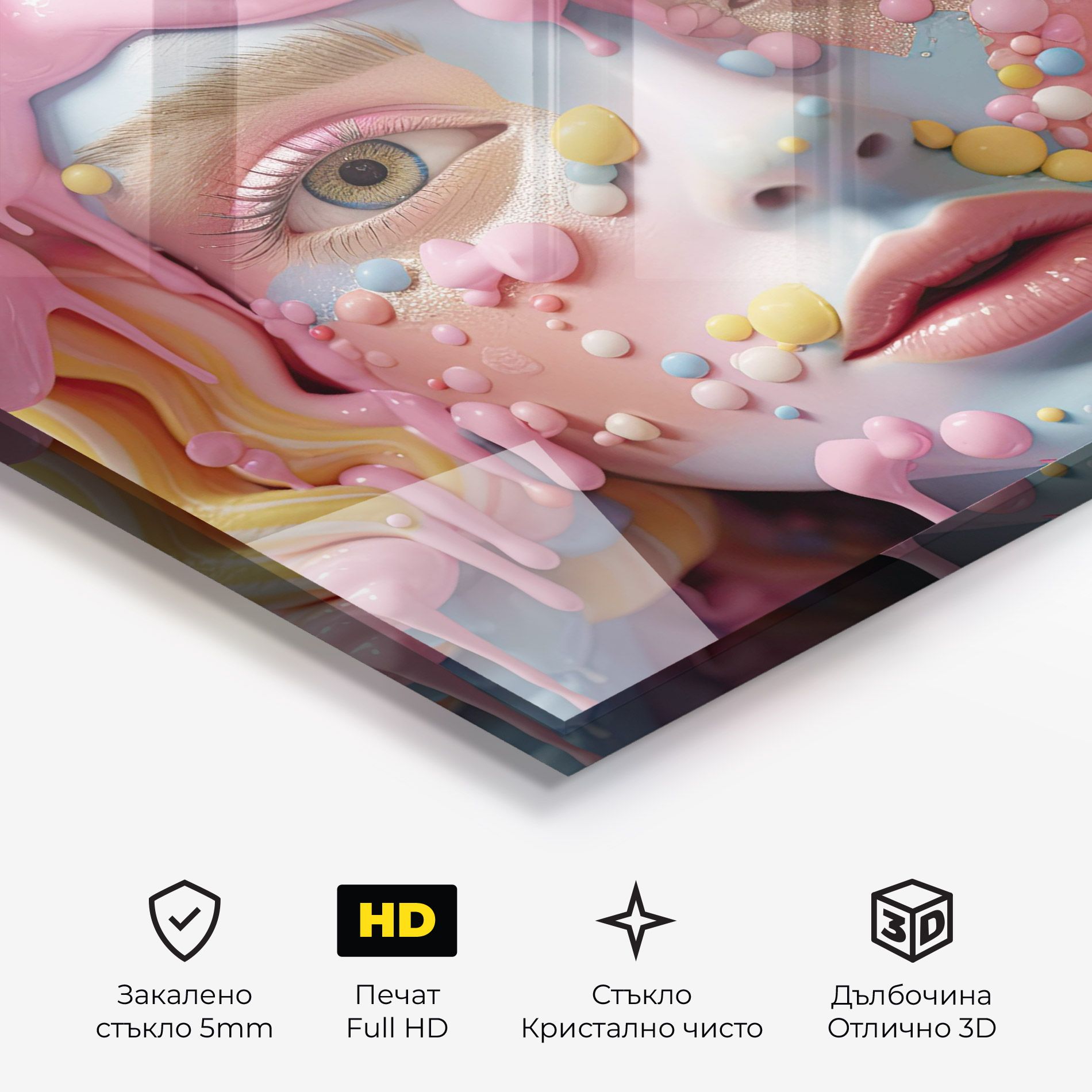 Candy Face Girl mockup 3