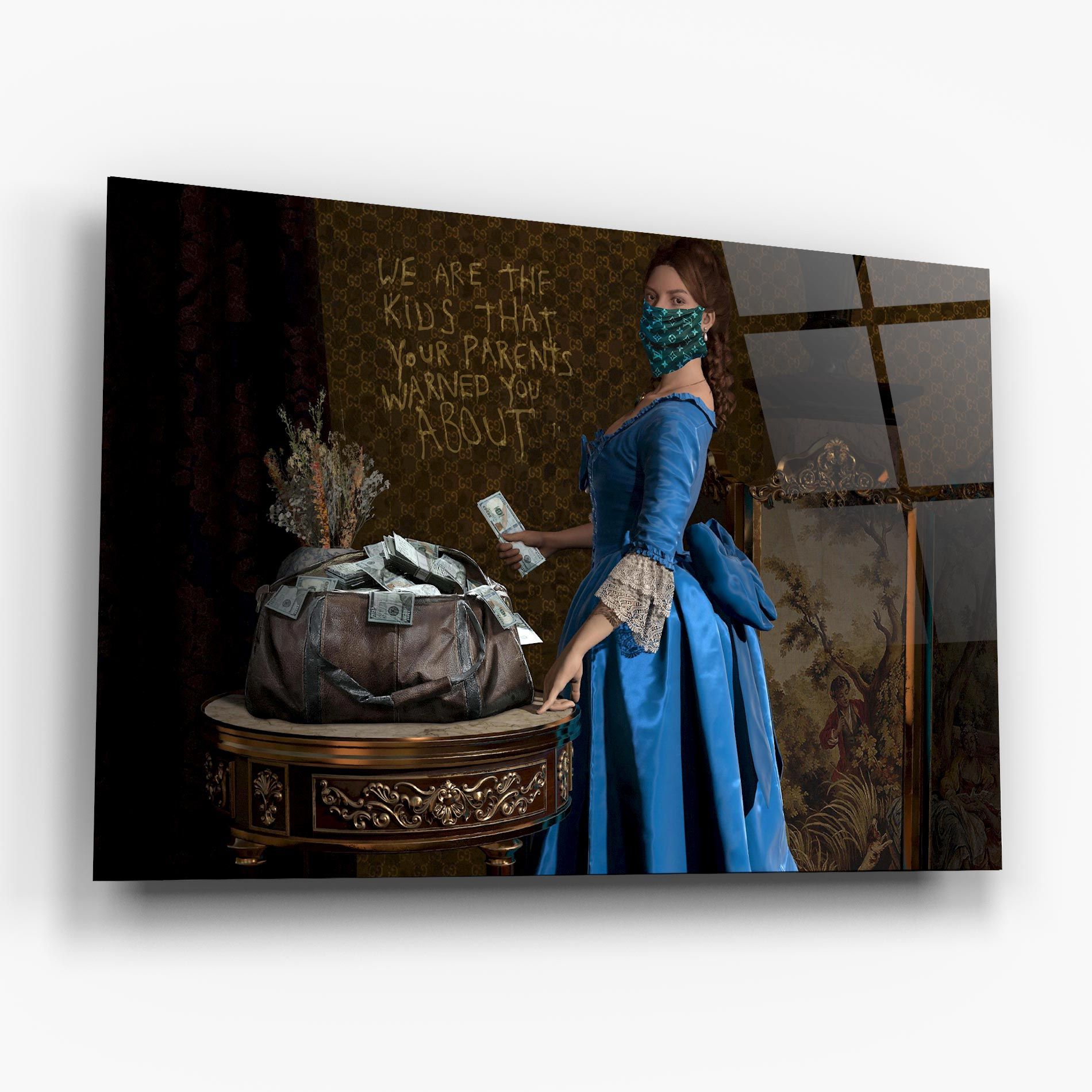 Vintage Money Heist mockup 6