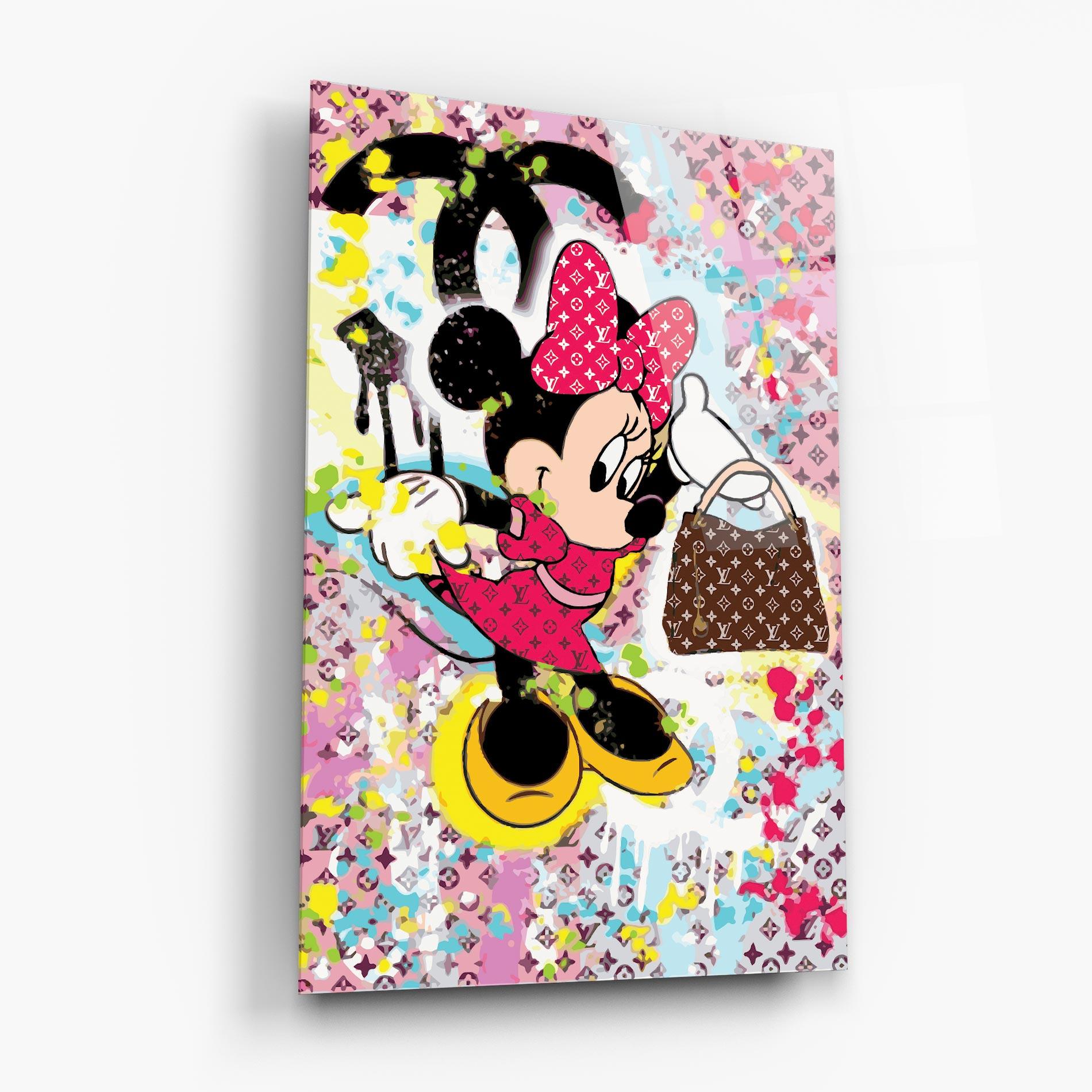 Стъклена картина Minnie Comes Back In Fashion mockup 6