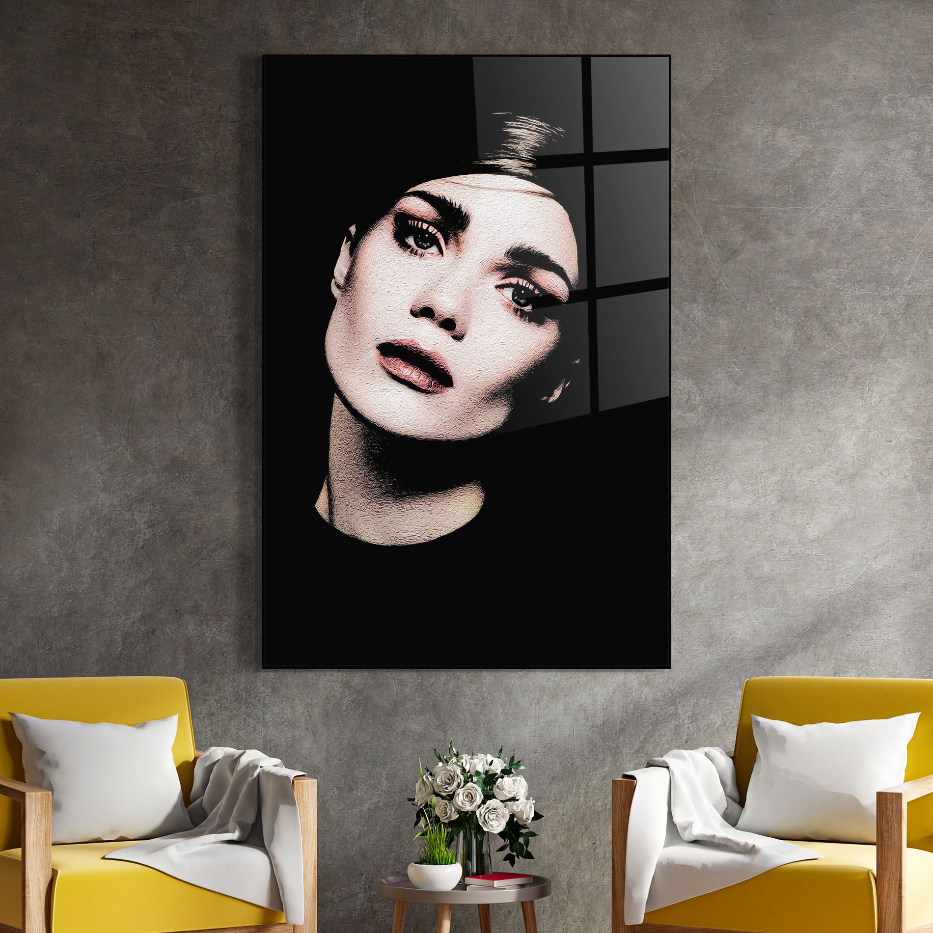 Blue Eyes Lady mockup 4