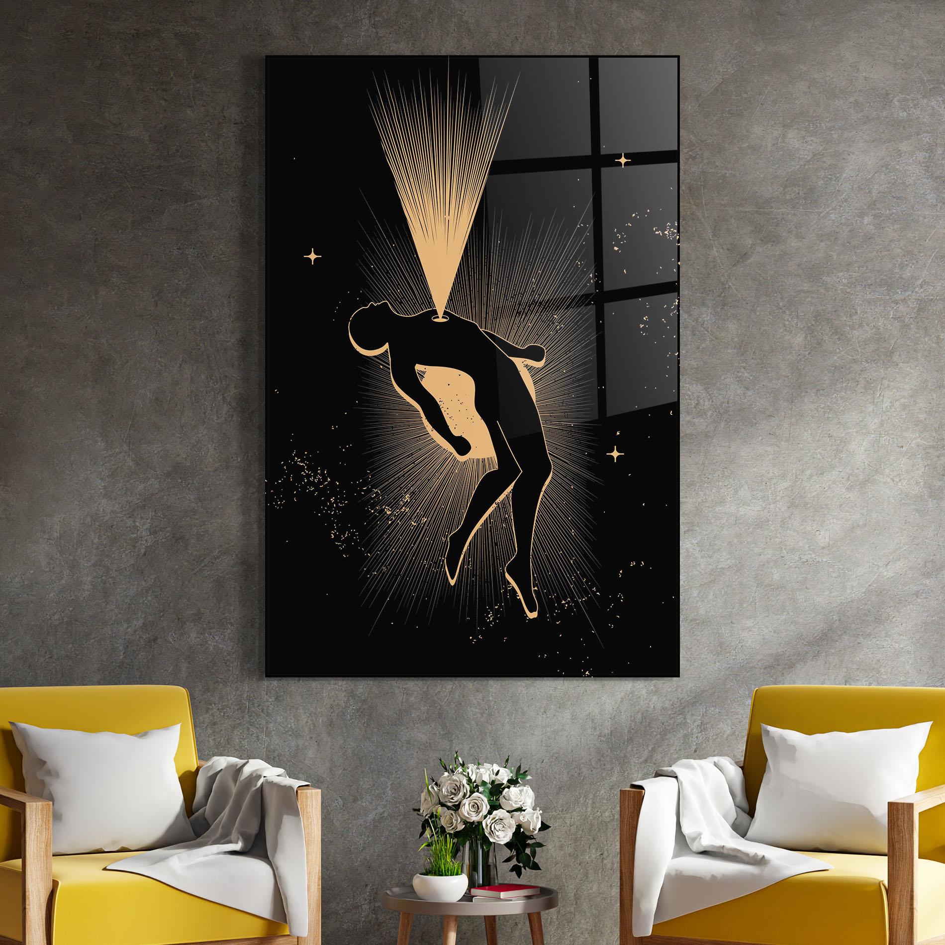 Стъклена картина Body And Soul mockup 4