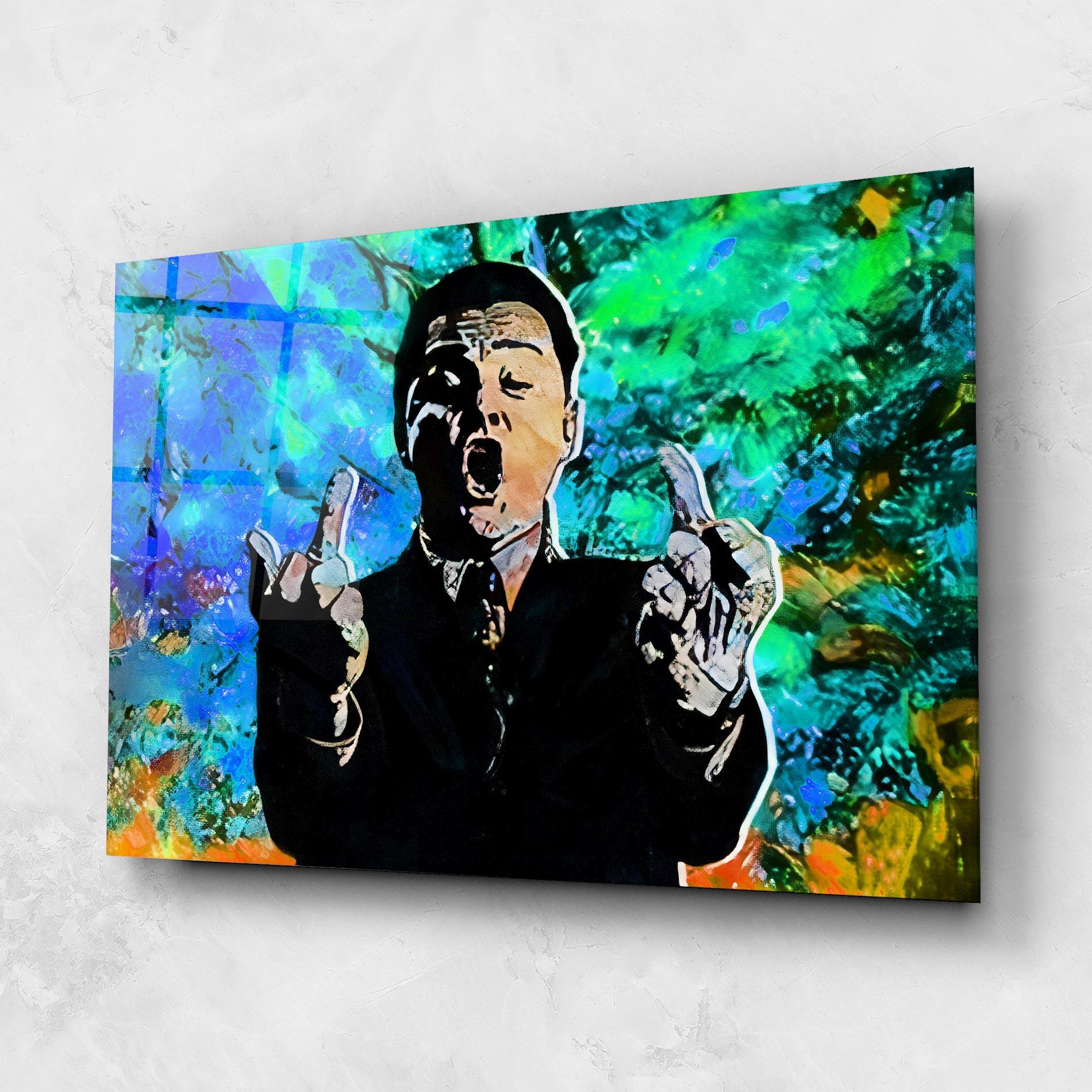 Стъклена картина Flip The Bird mockup 1