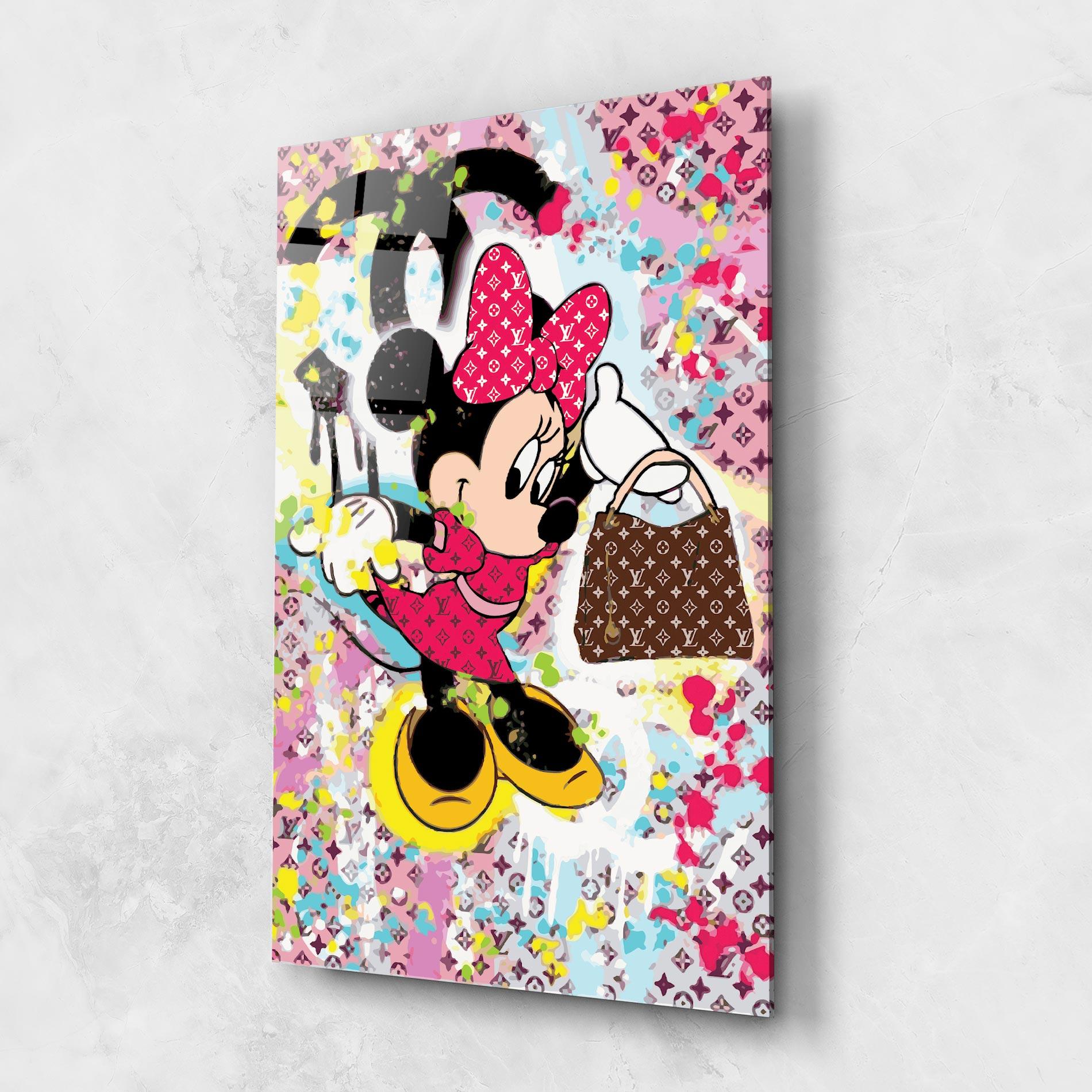 Стъклена картина Minnie Comes Back In Fashion mockup 1