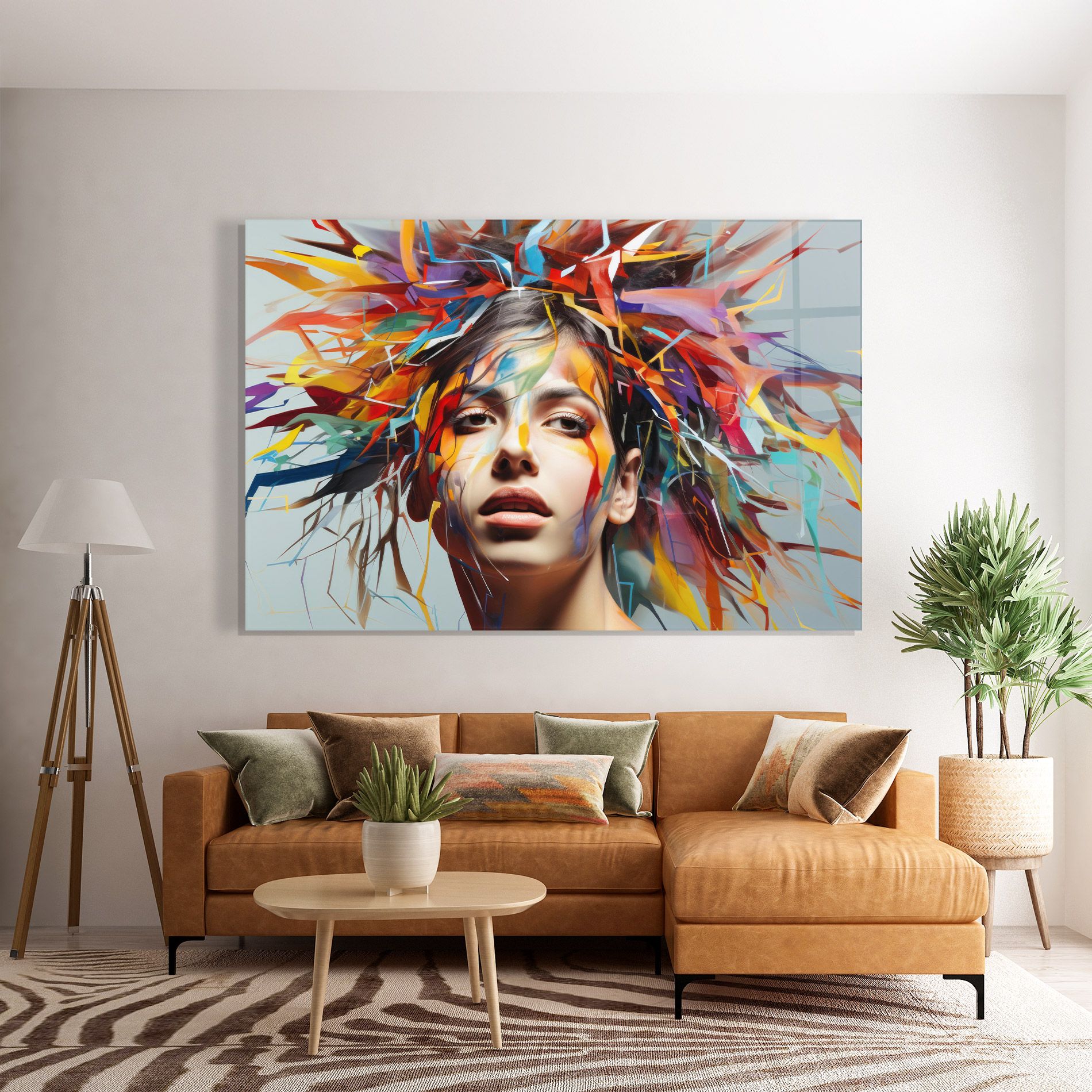 Colorful Paint Hair mockup 7