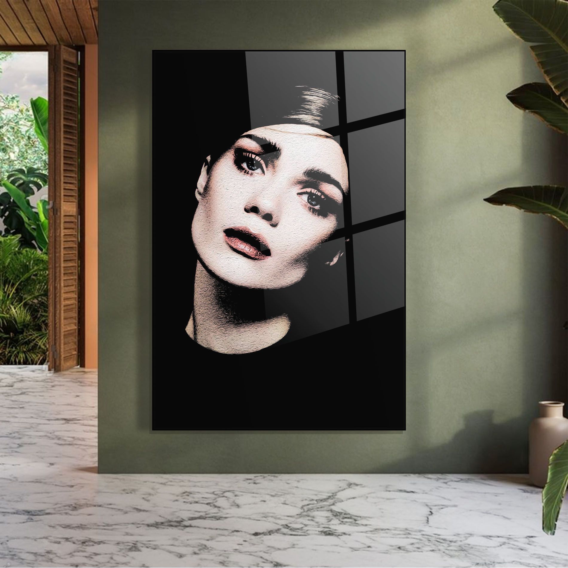 Blue Eyes Lady mockup 7