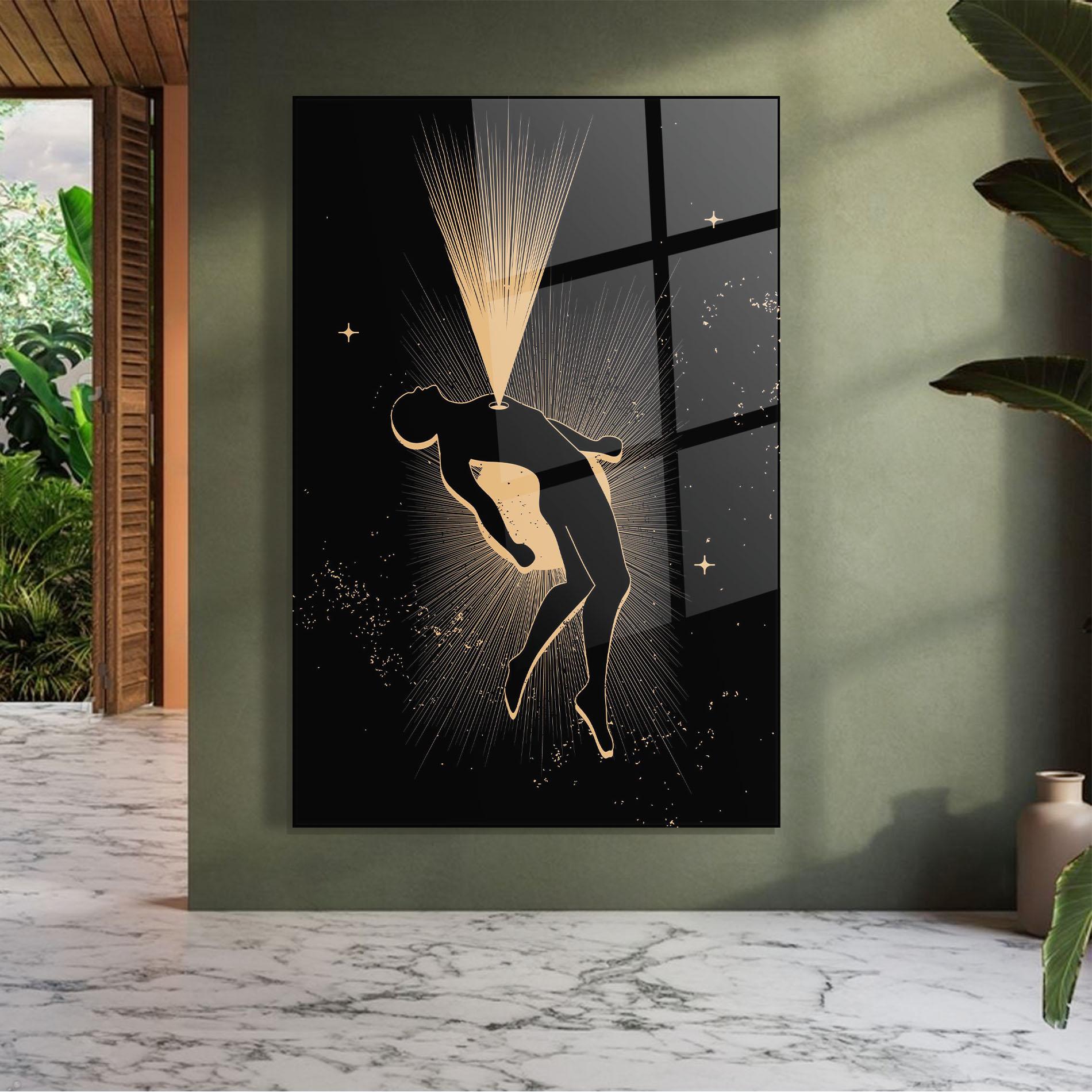 Стъклена картина Body And Soul mockup 7