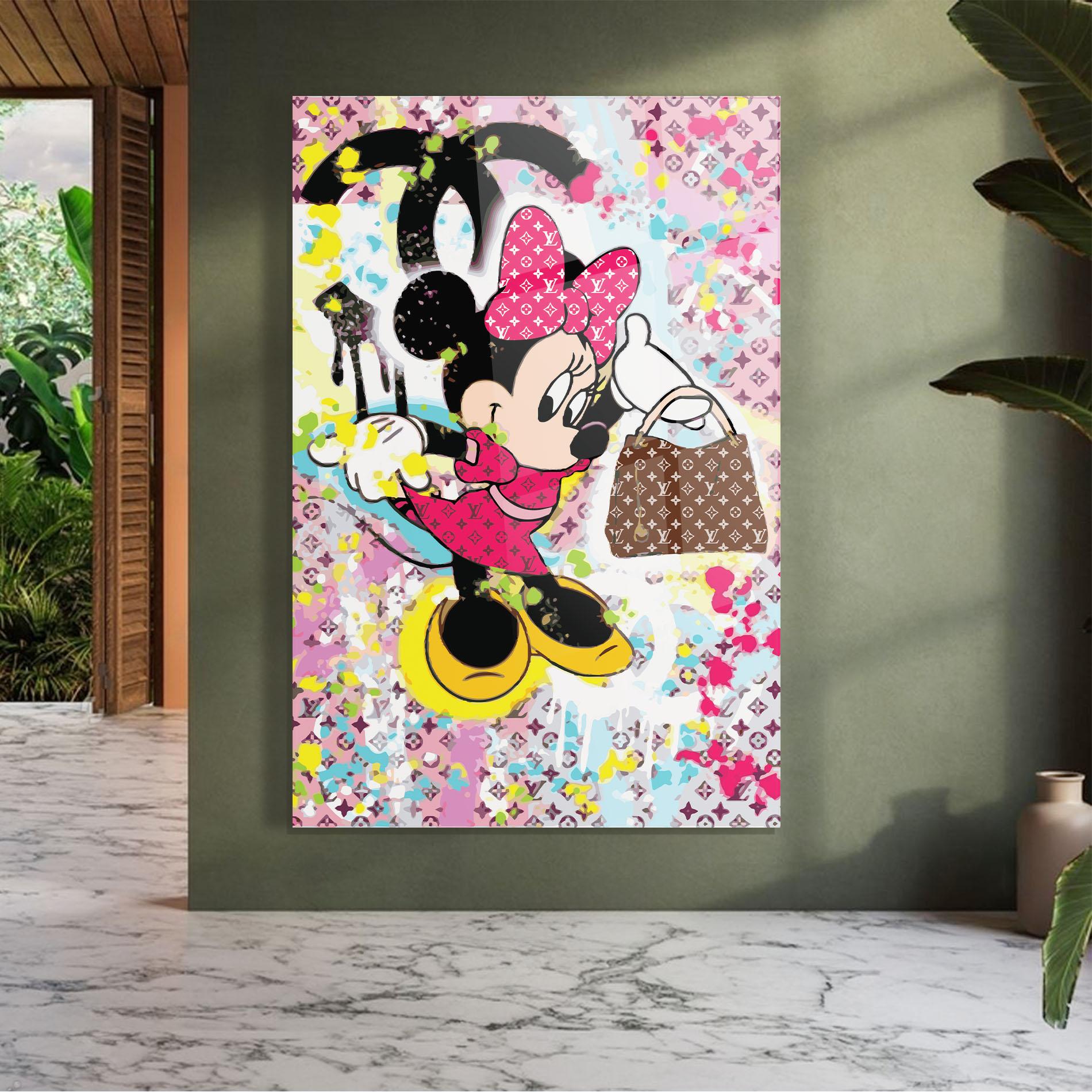 Стъклена картина Minnie Comes Back In Fashion mockup 7