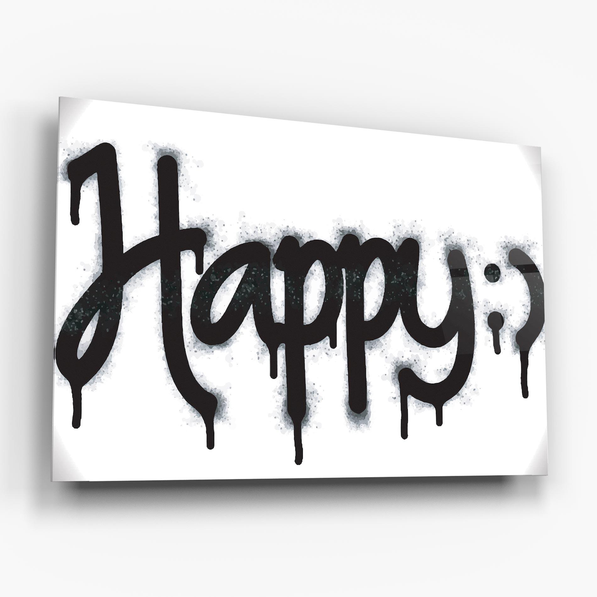 Стъклена картина Happy Spray mockup 6