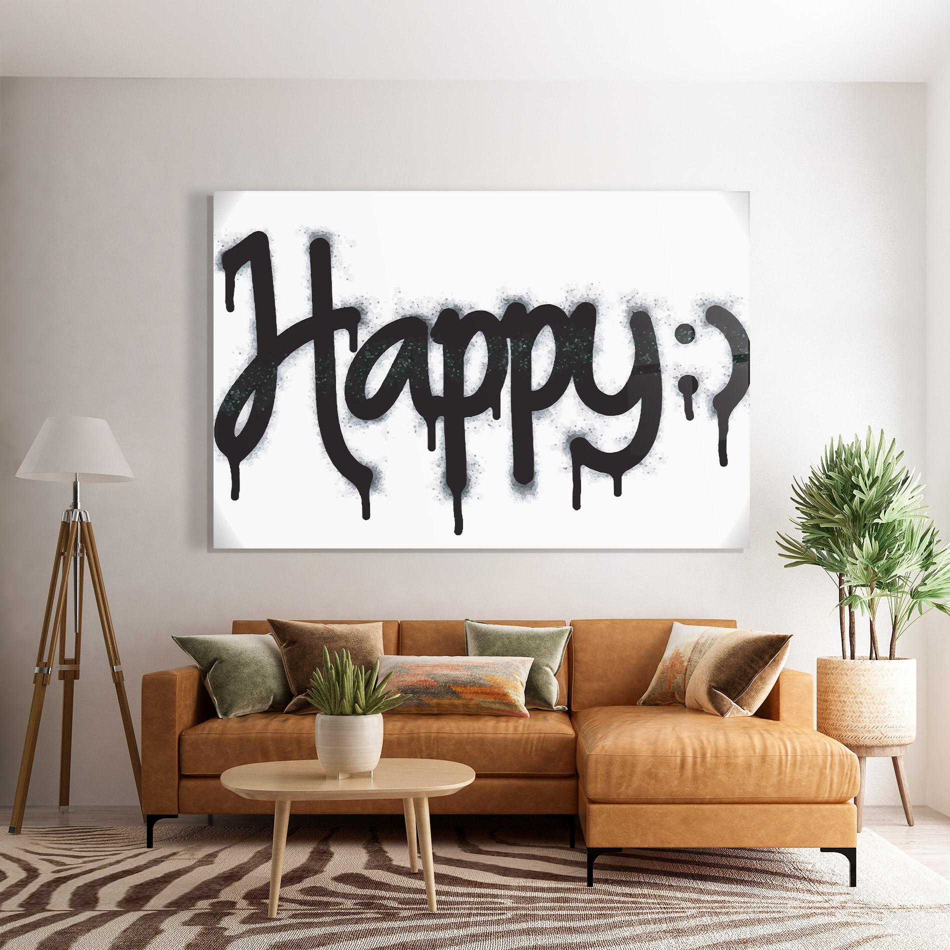 Стъклена картина Happy Spray mockup 7