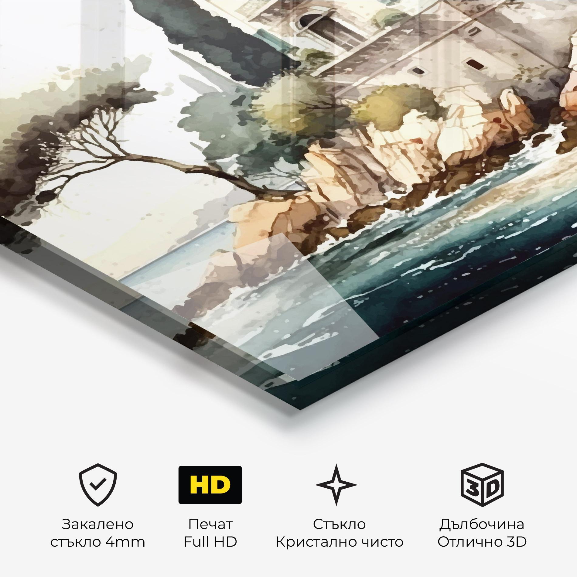 Стъклена картина Stunning Painting mockup 3