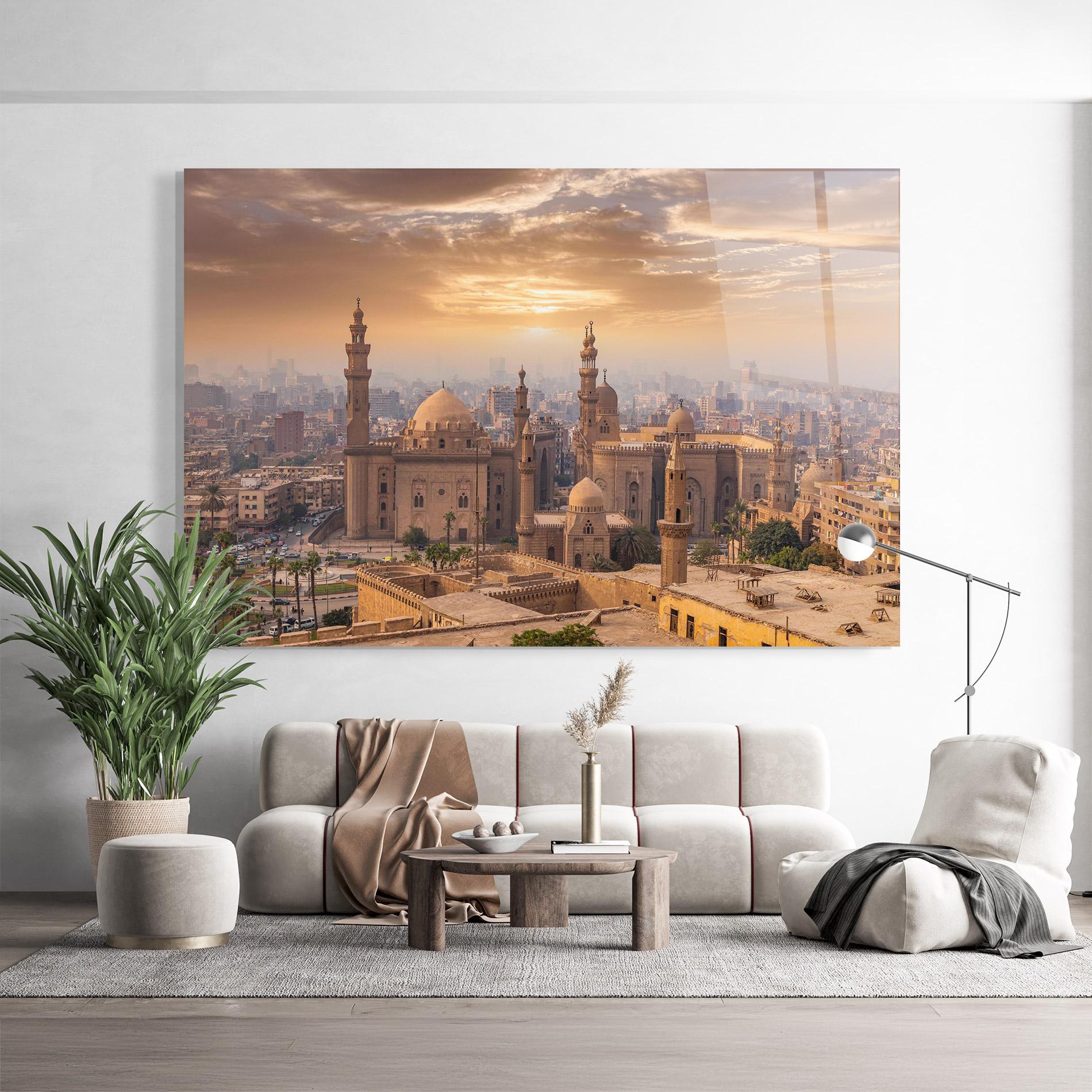 Стъклена картина Mosque Madrasa View mockup 9