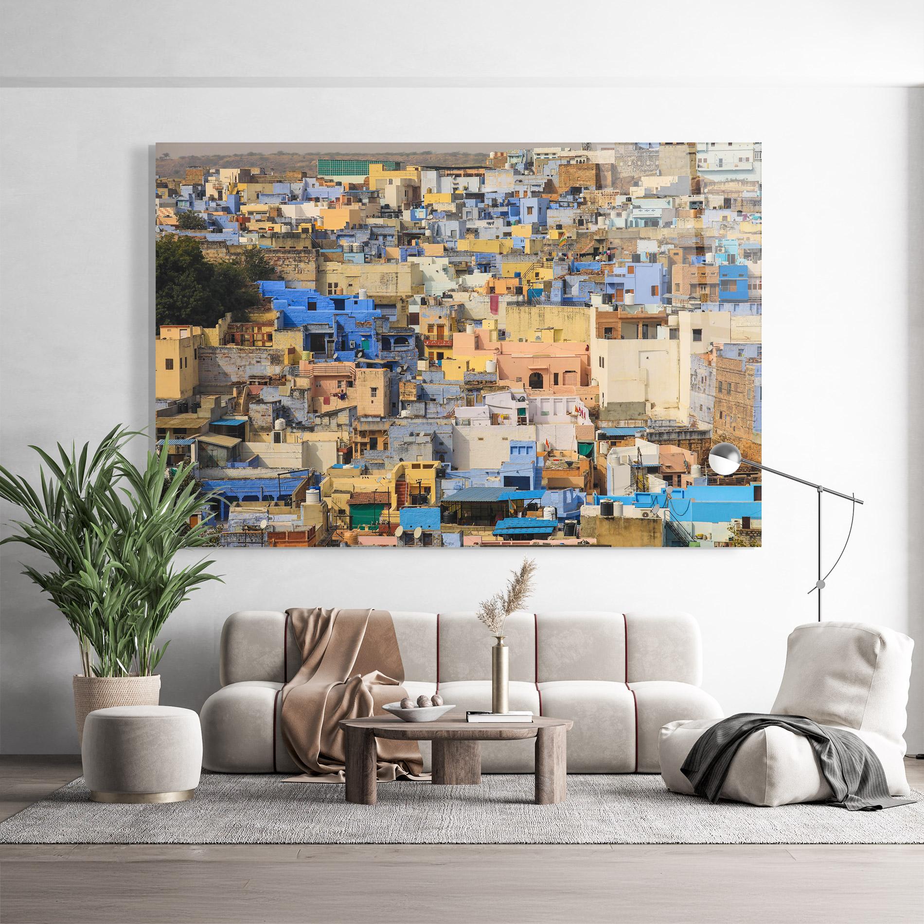 Стъклена картина Rajasthan View India mockup 9