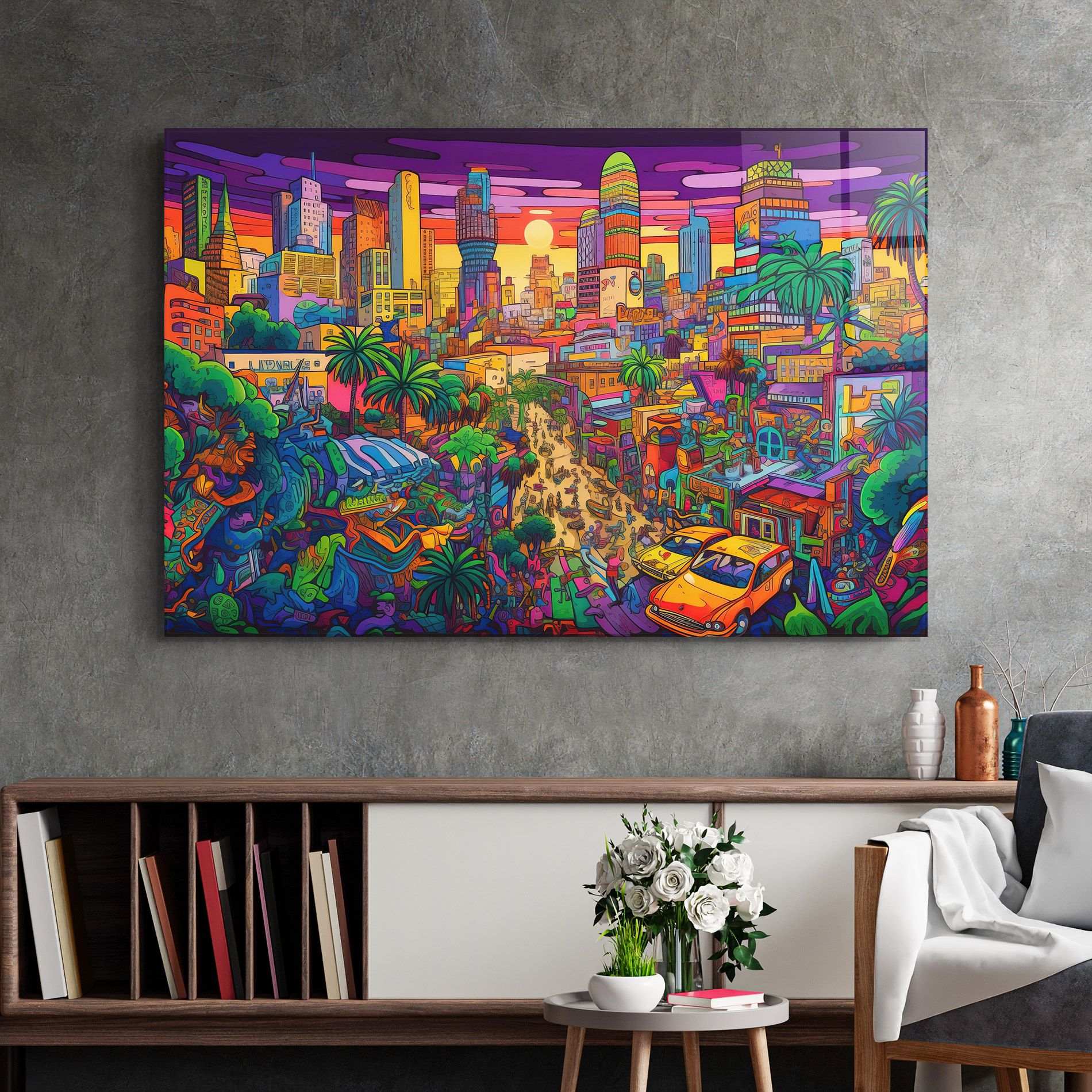 Colorful Mural City mockup 2