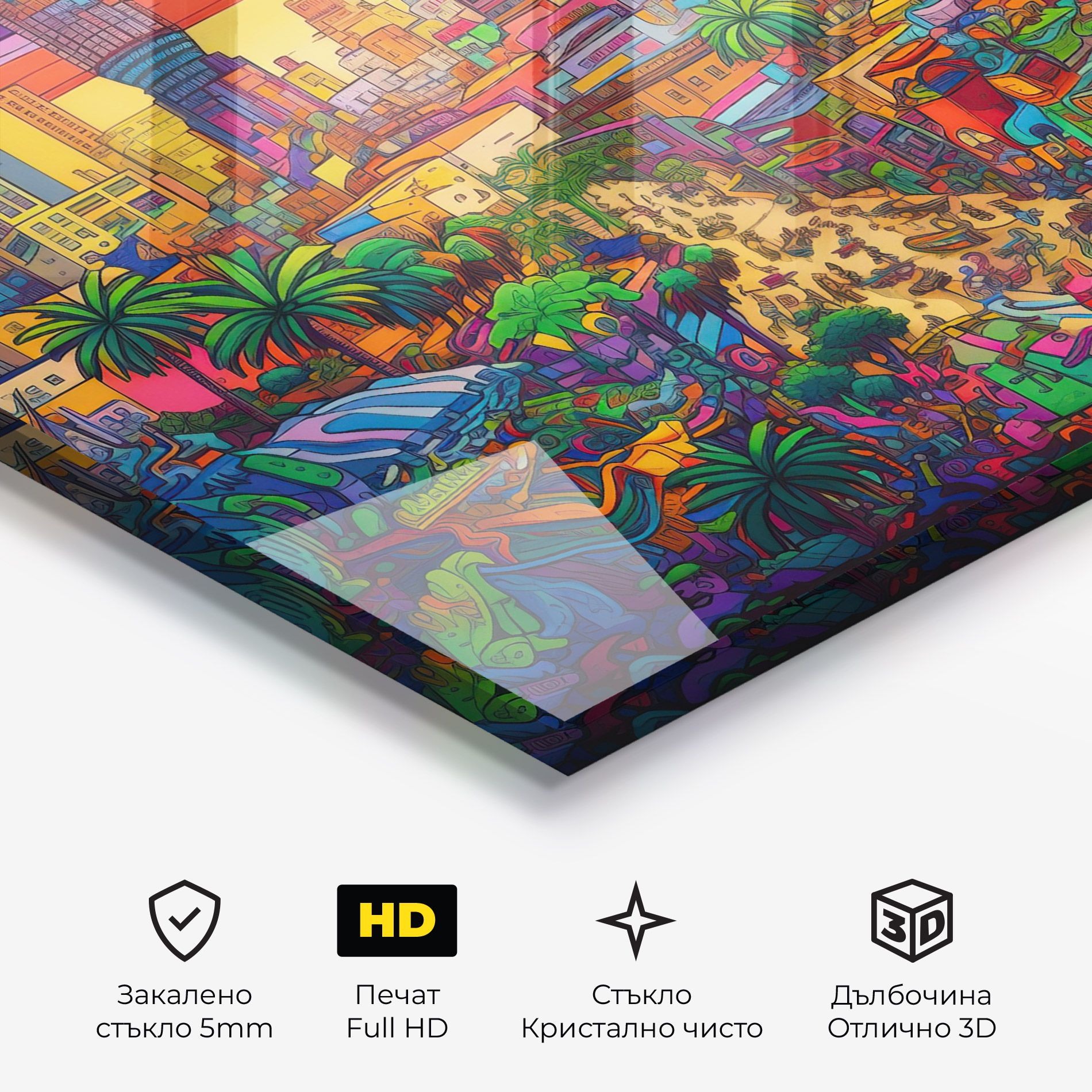 Colorful Mural City mockup 3