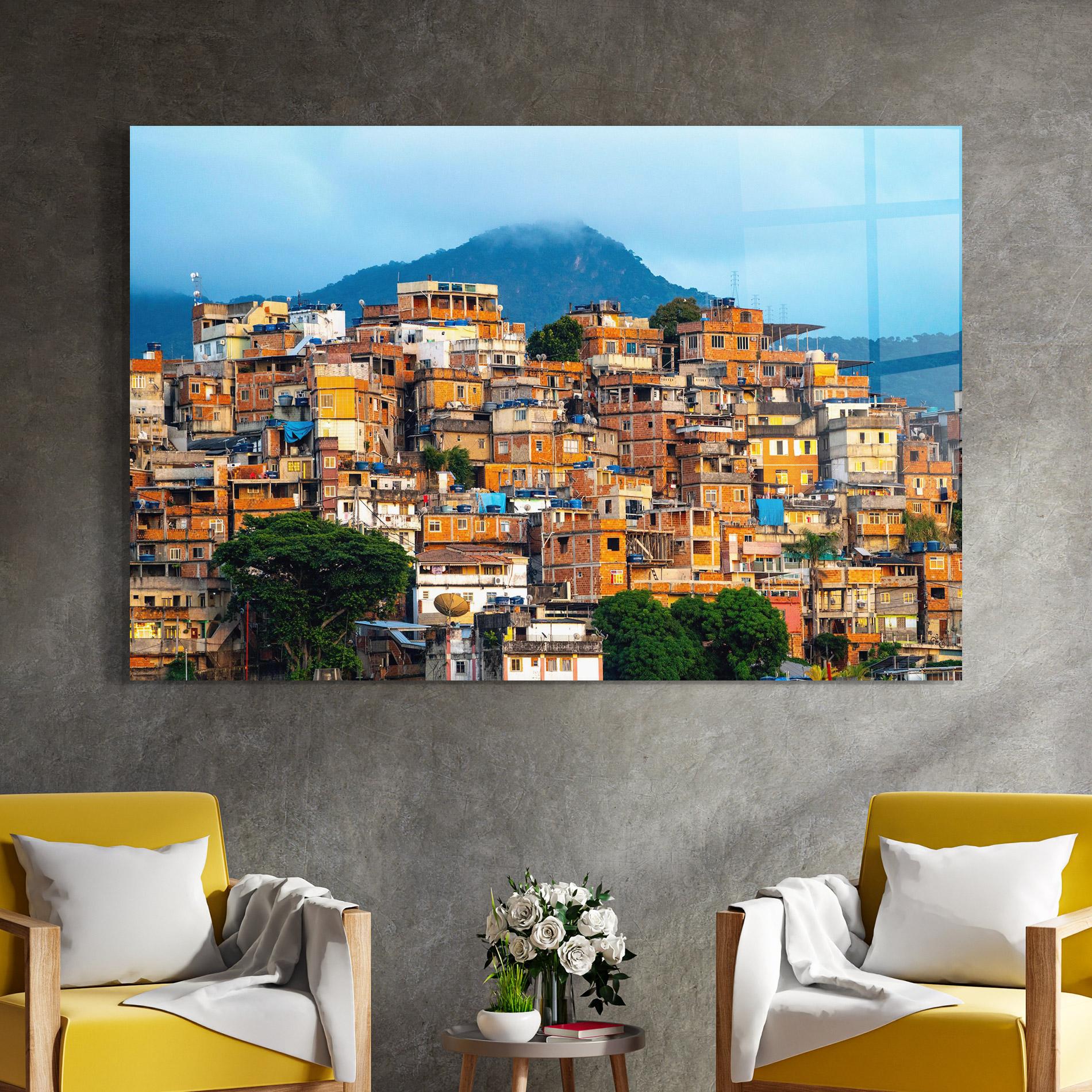 Стъклена картина Sunset Brazil mockup 4