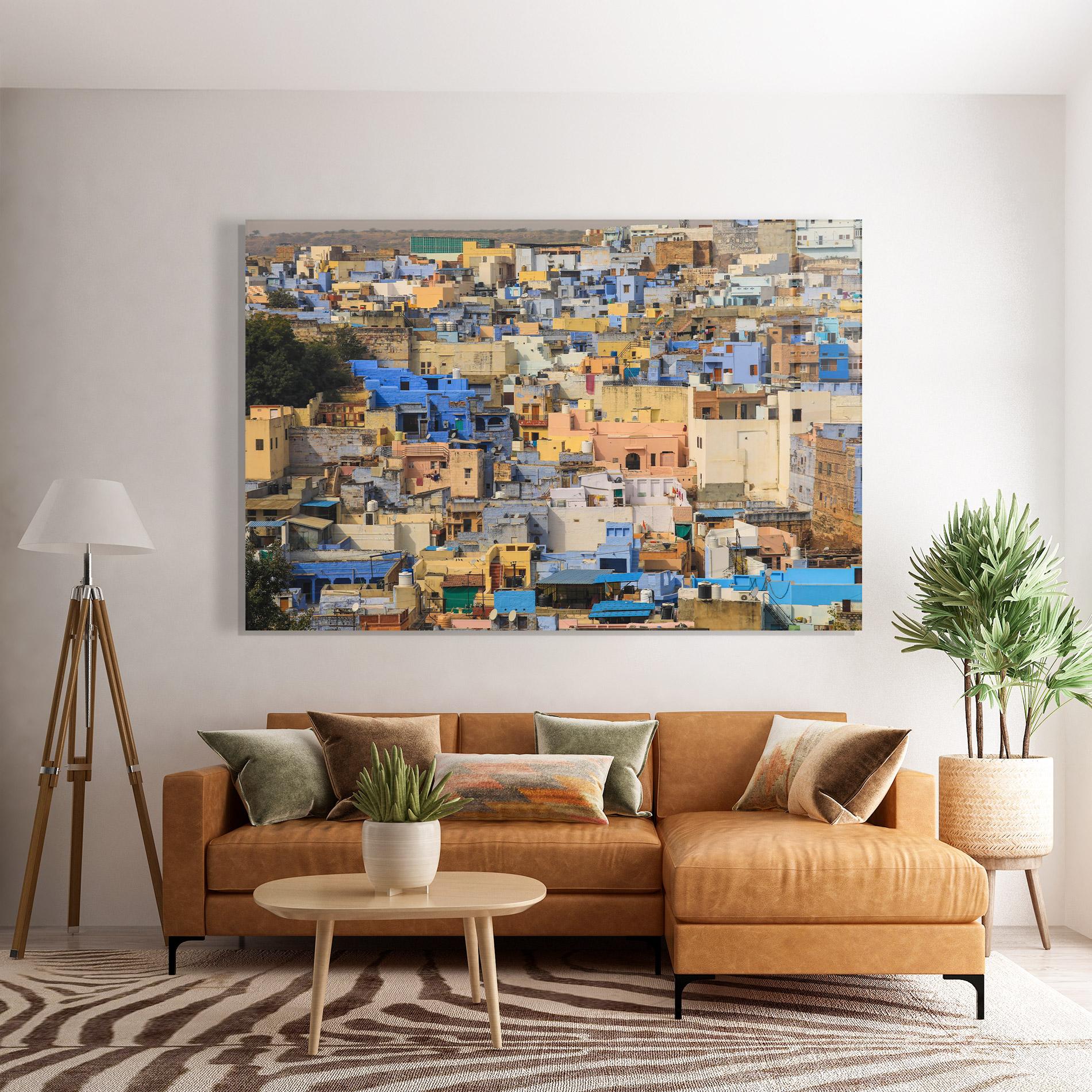 Стъклена картина Rajasthan View India mockup 7