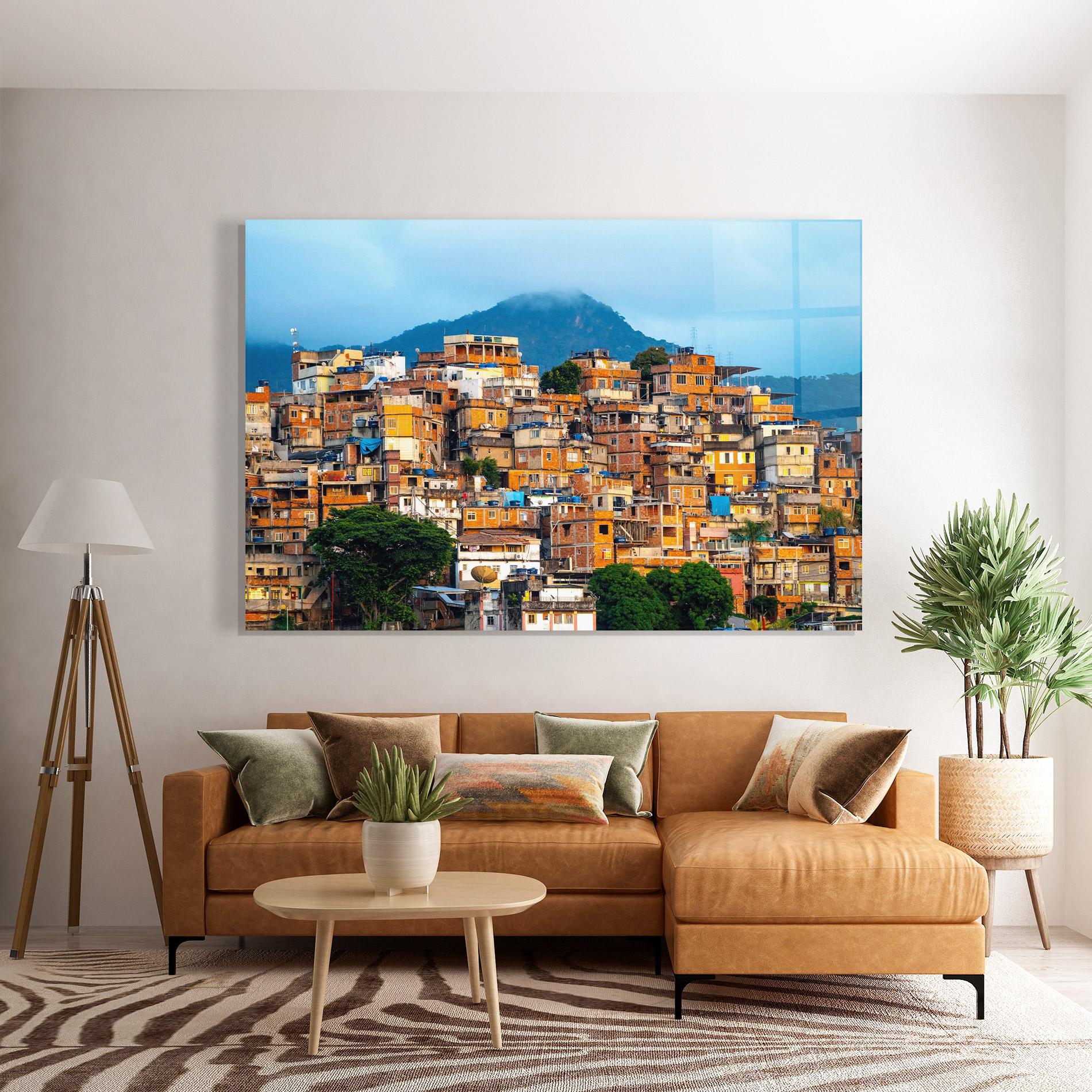 Стъклена картина Sunset Brazil mockup 7