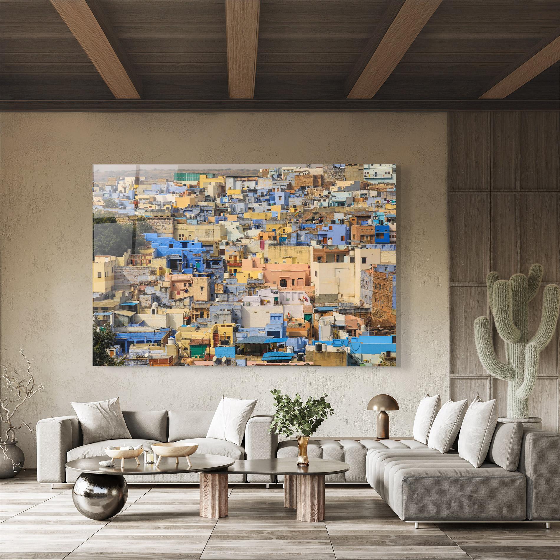 Стъклена картина Rajasthan View India mockup 8