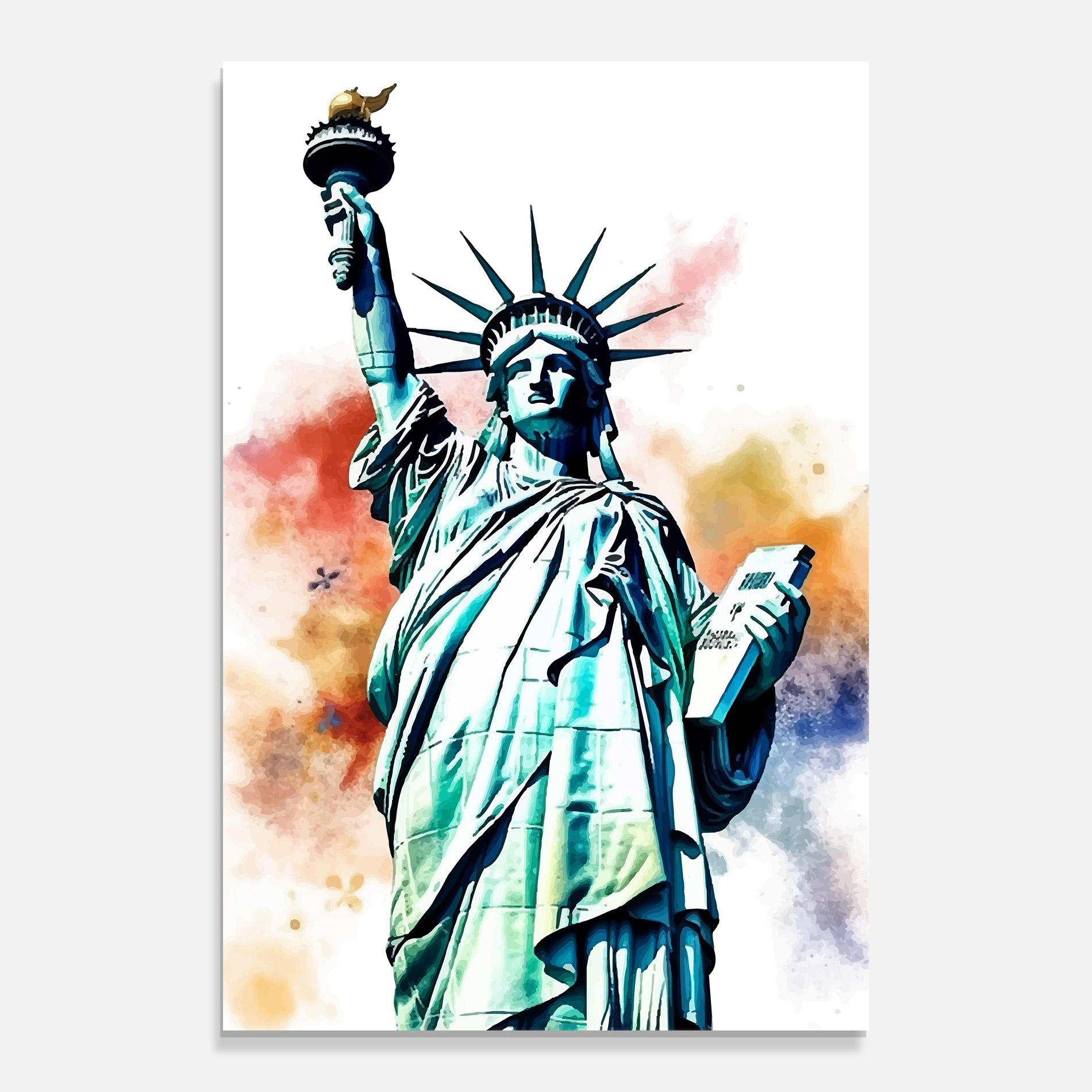 Стъклена картина Liberty Art mockup 0