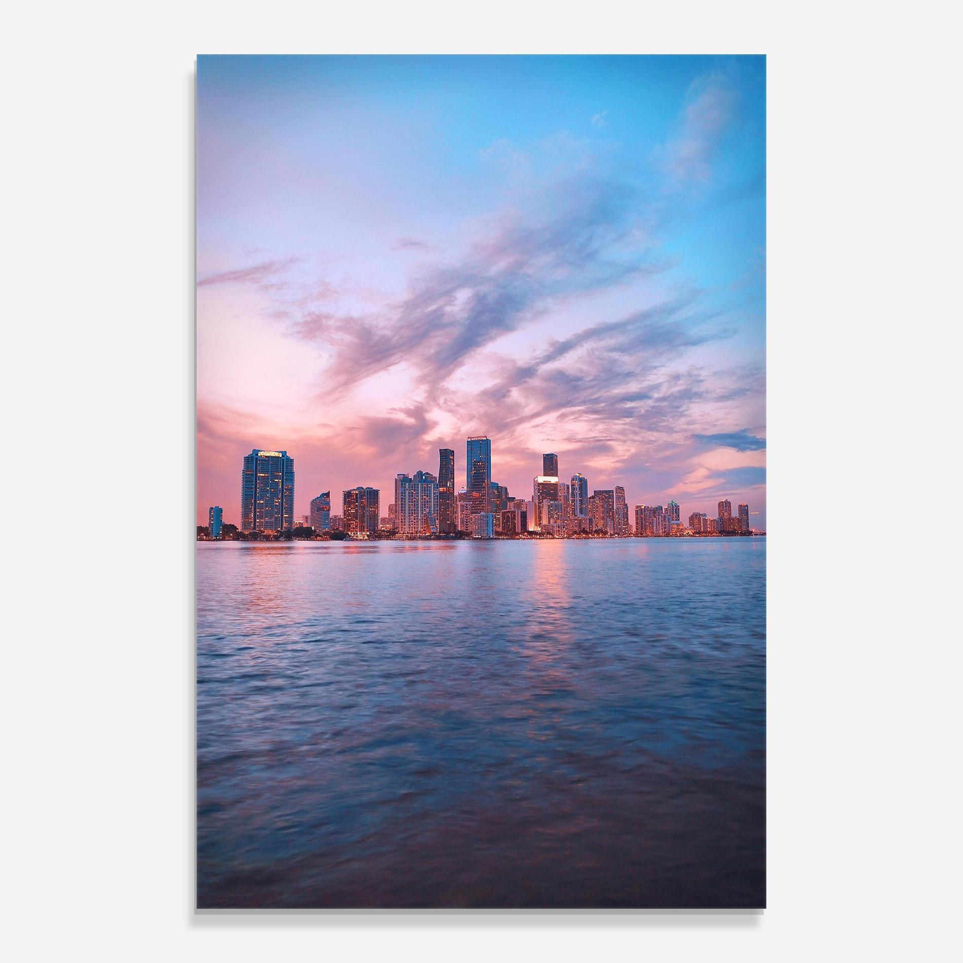 Стъклена картина Over The Lake mockup 0