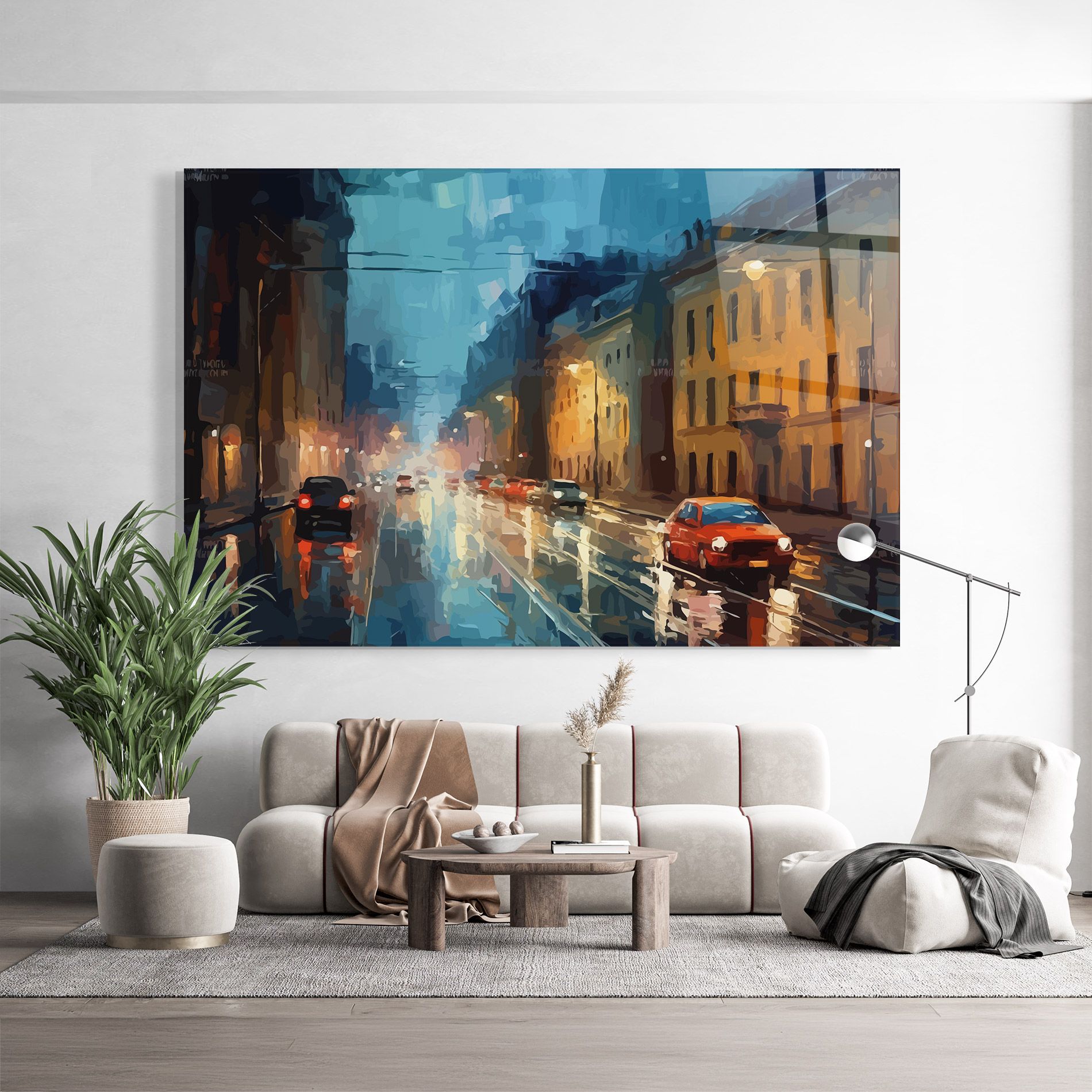 Red Car City Night mockup 9