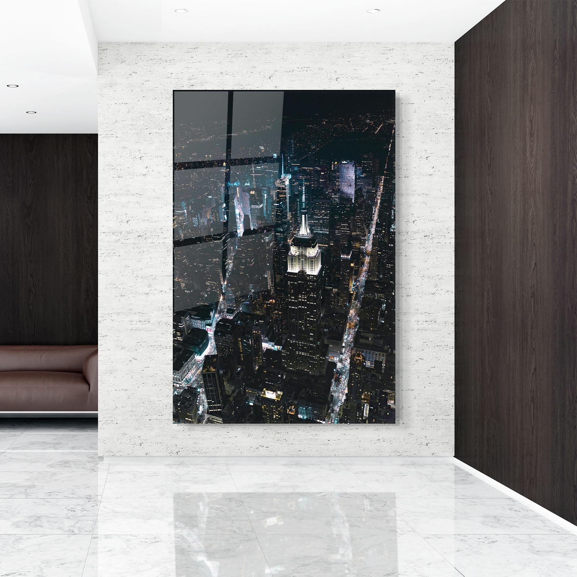 Стъклена картина Night Landscape mockup 9