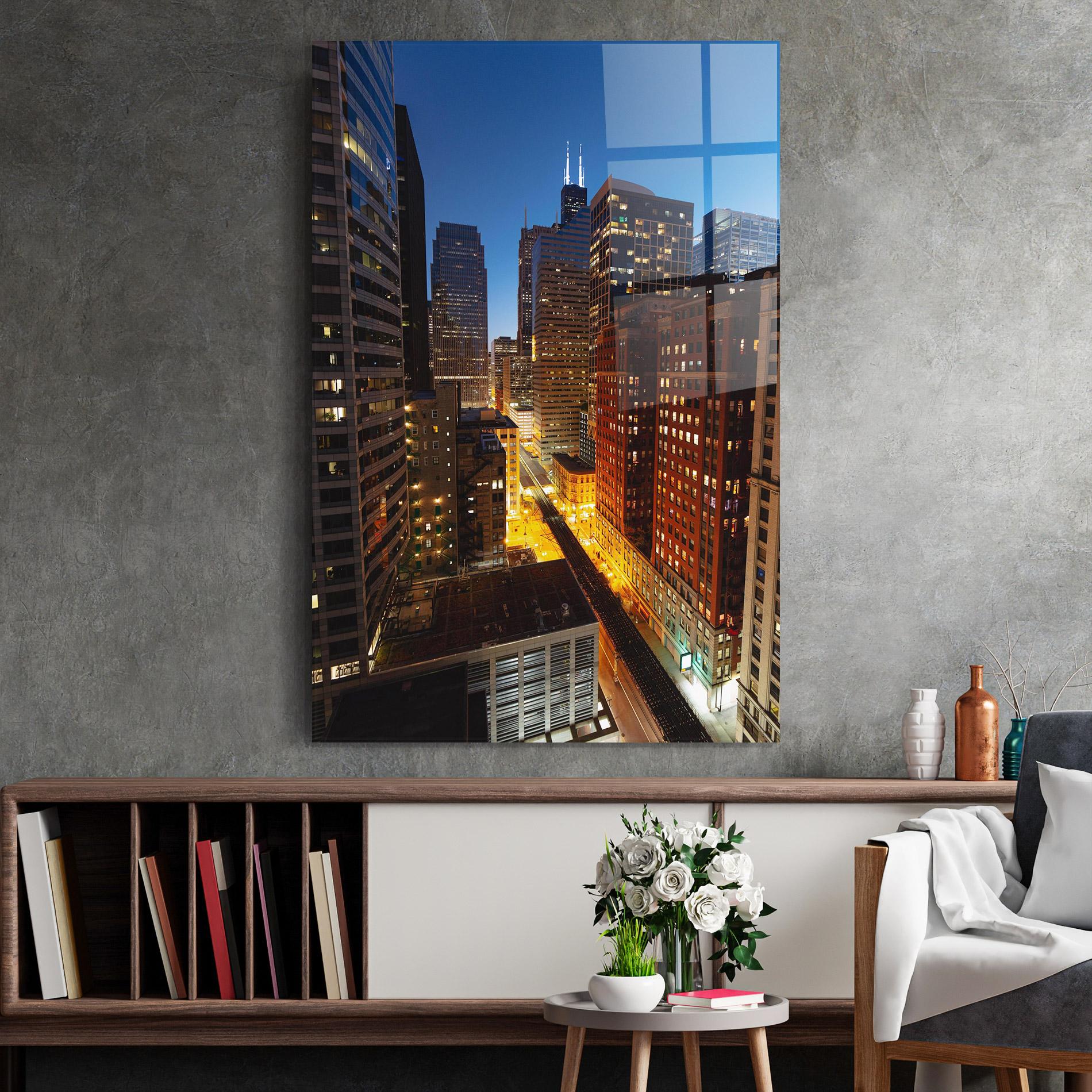 Стъклена картина Hight City Building mockup 2