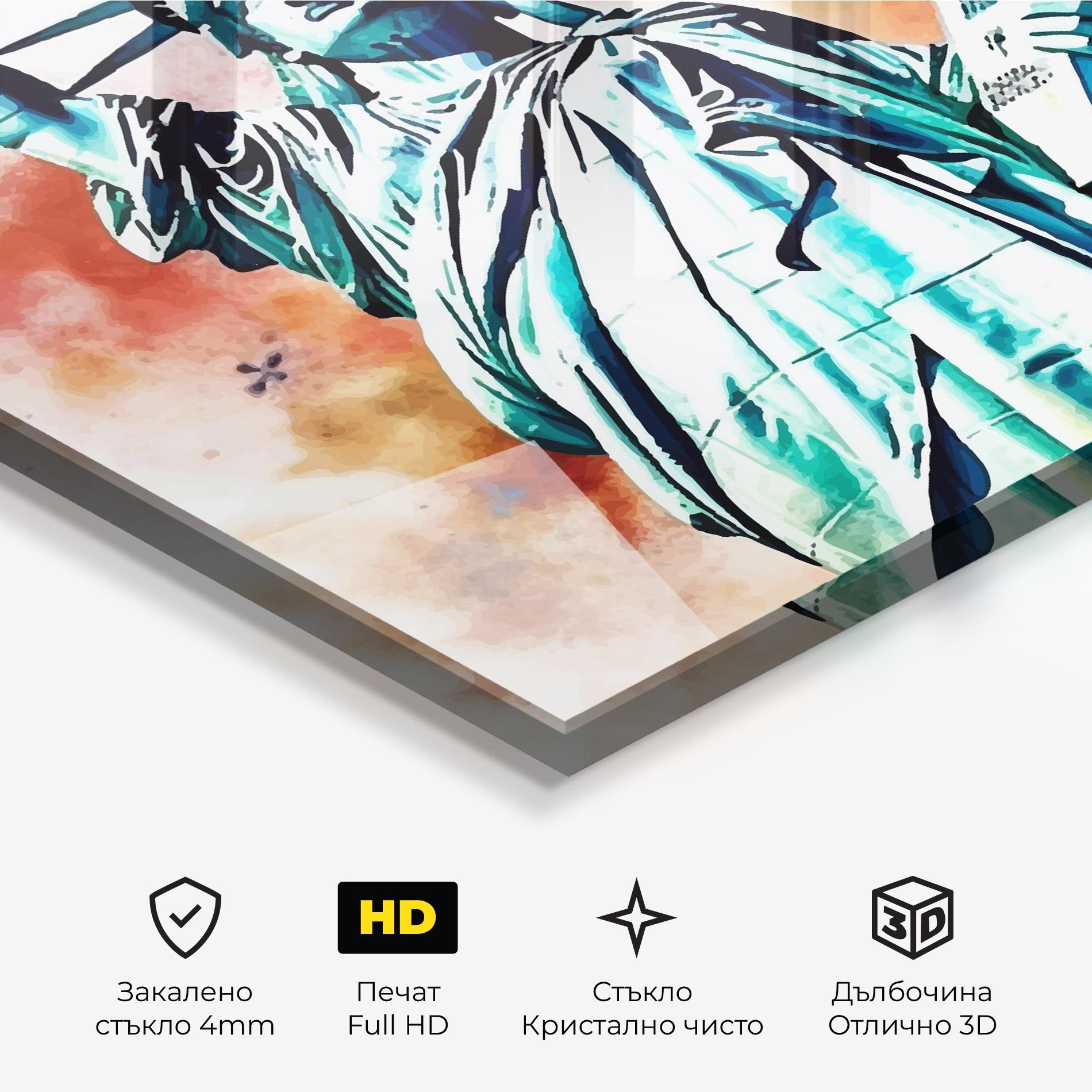Стъклена картина Liberty Art mockup 3