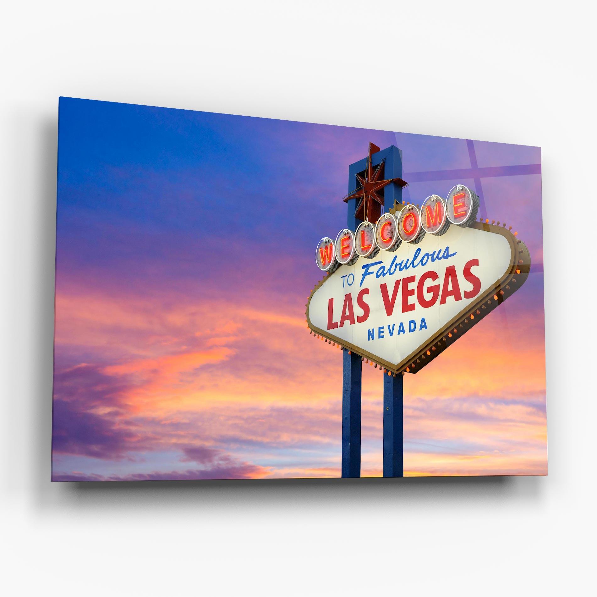 Стъклена картина Las Vegas Sign mockup 6
