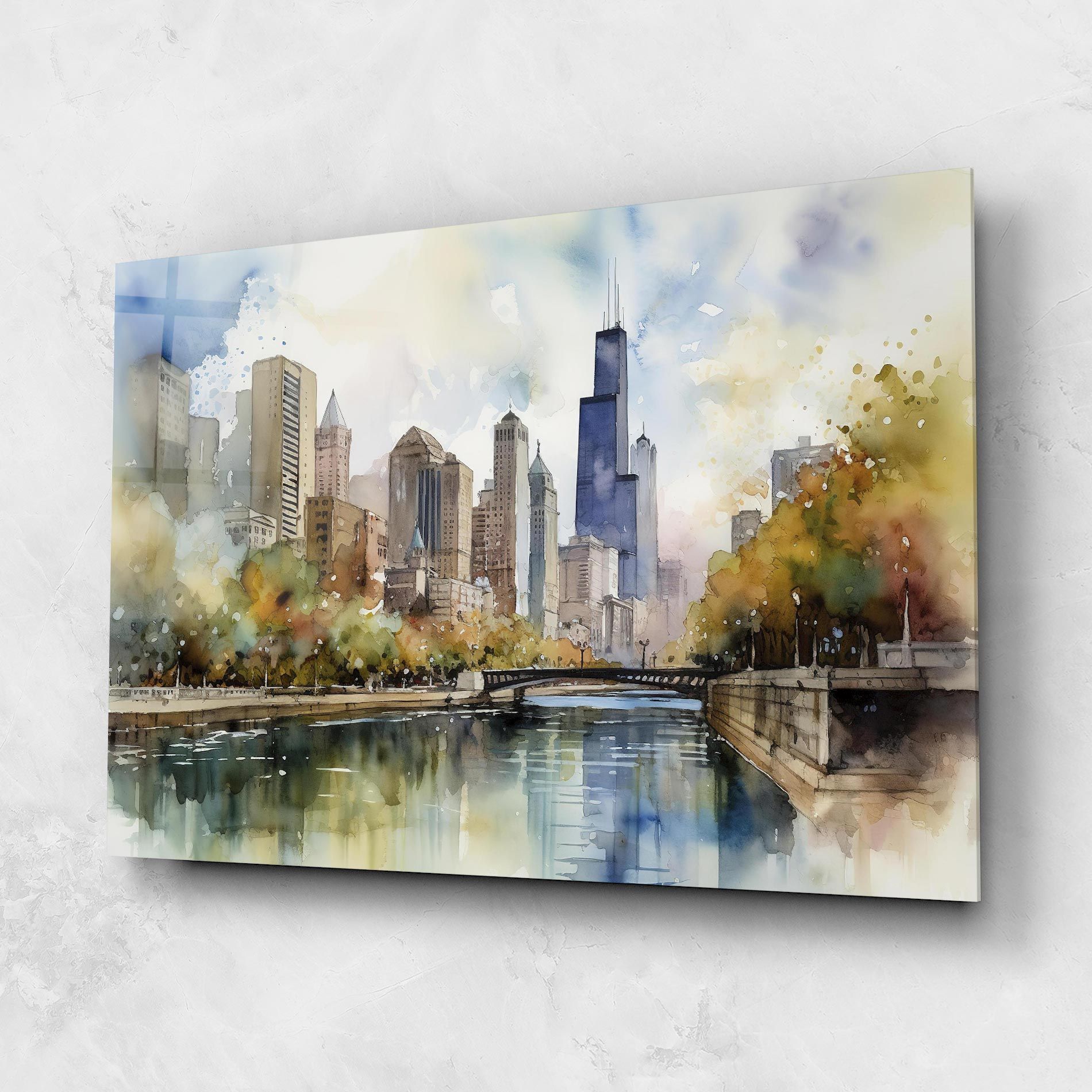 City Skyline Painting mockup 1