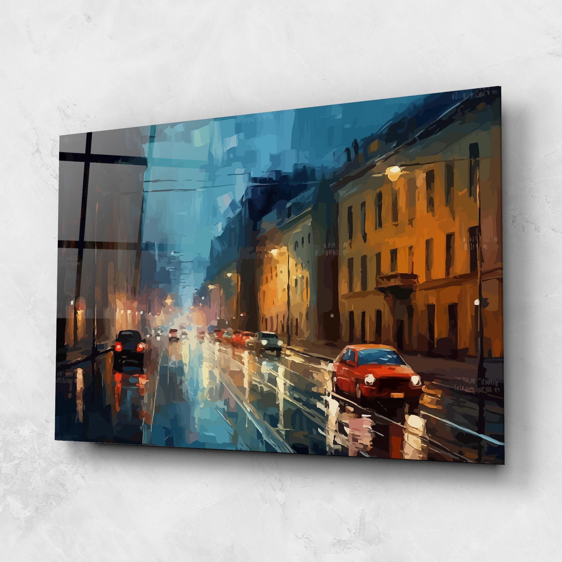 Red Car City Night mockup 1