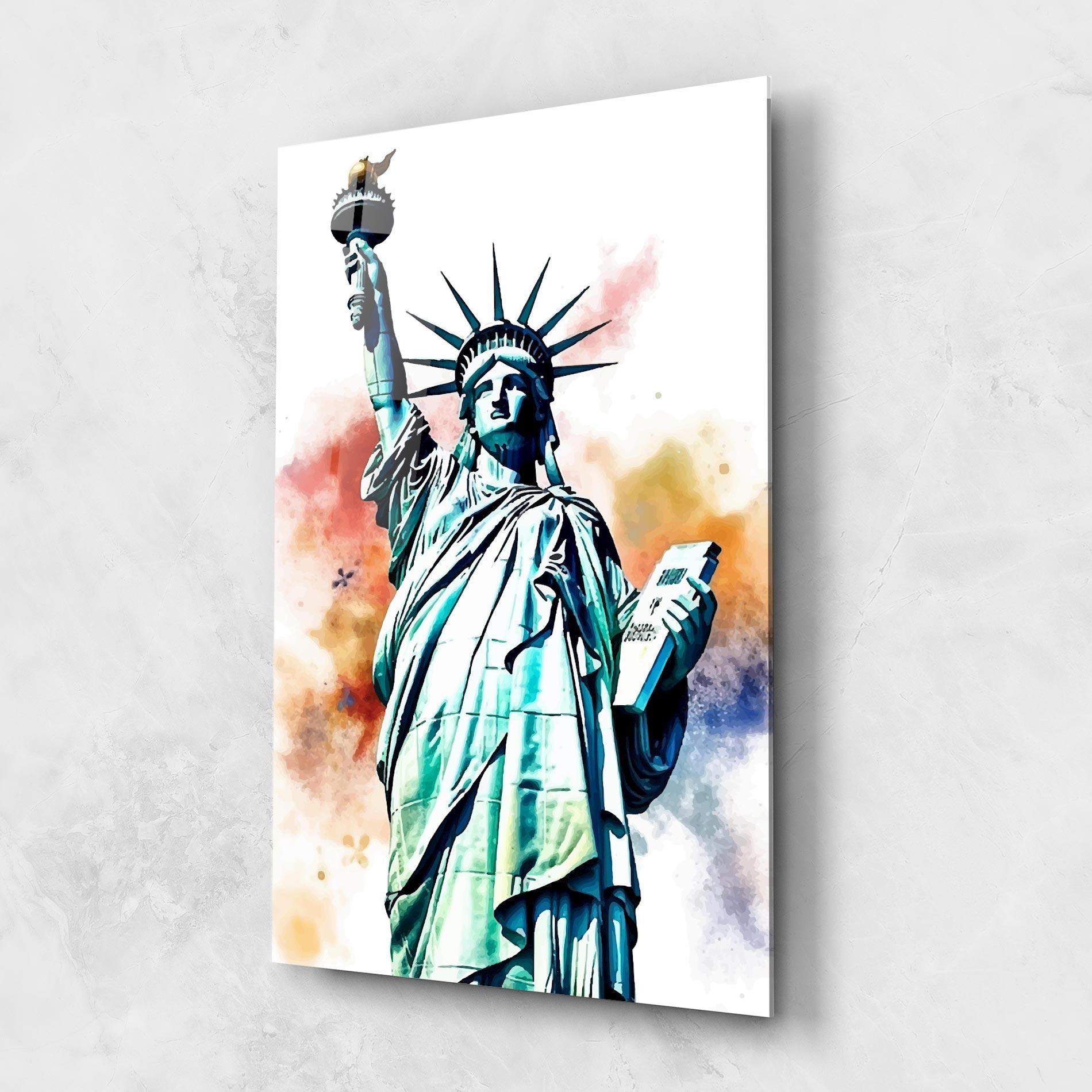 Стъклена картина Liberty Art mockup 1