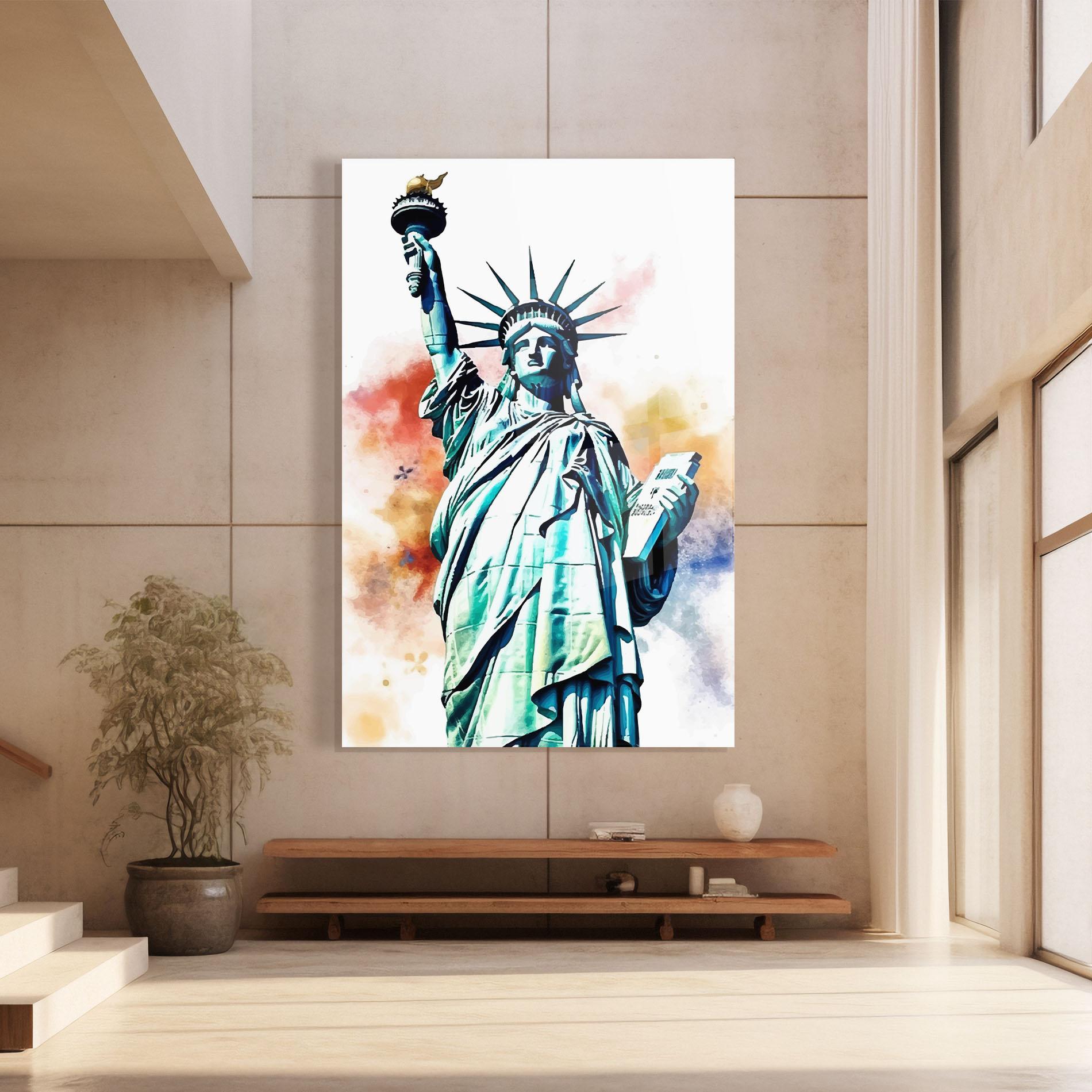 Стъклена картина Liberty Art mockup 8
