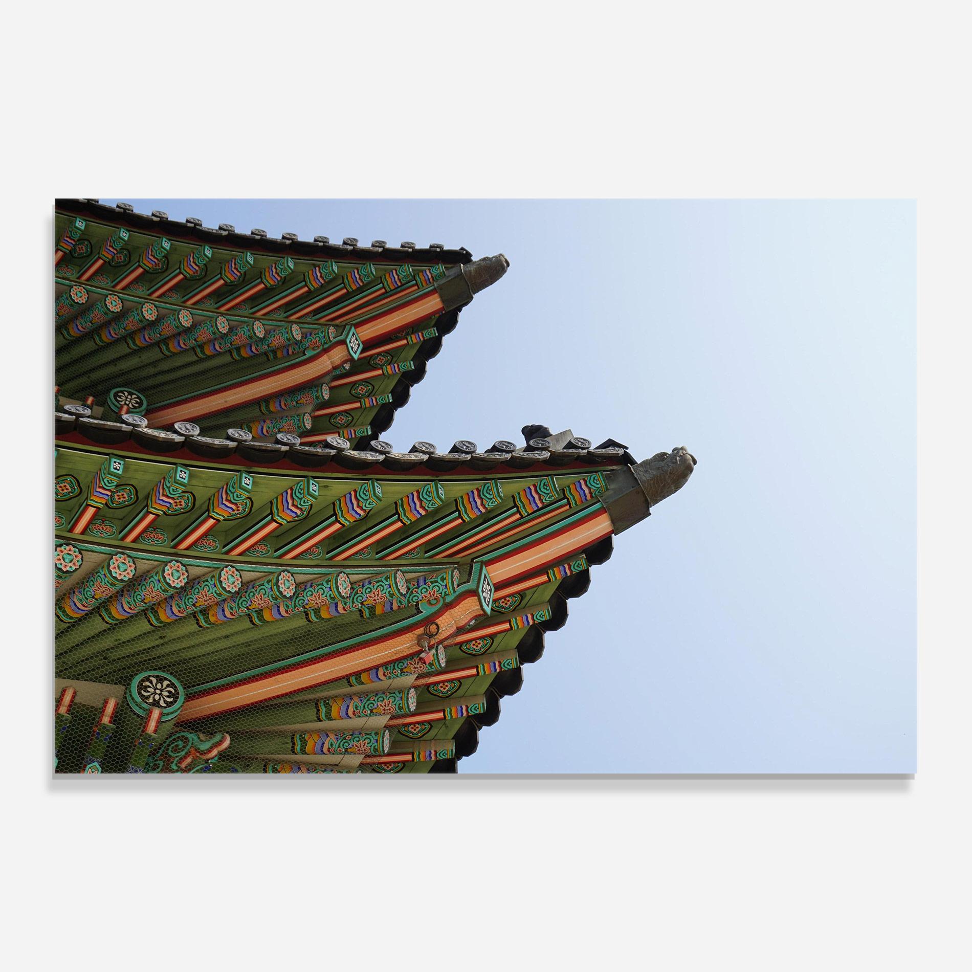 Стъклена картина Gyeongbokgung View mockup 0