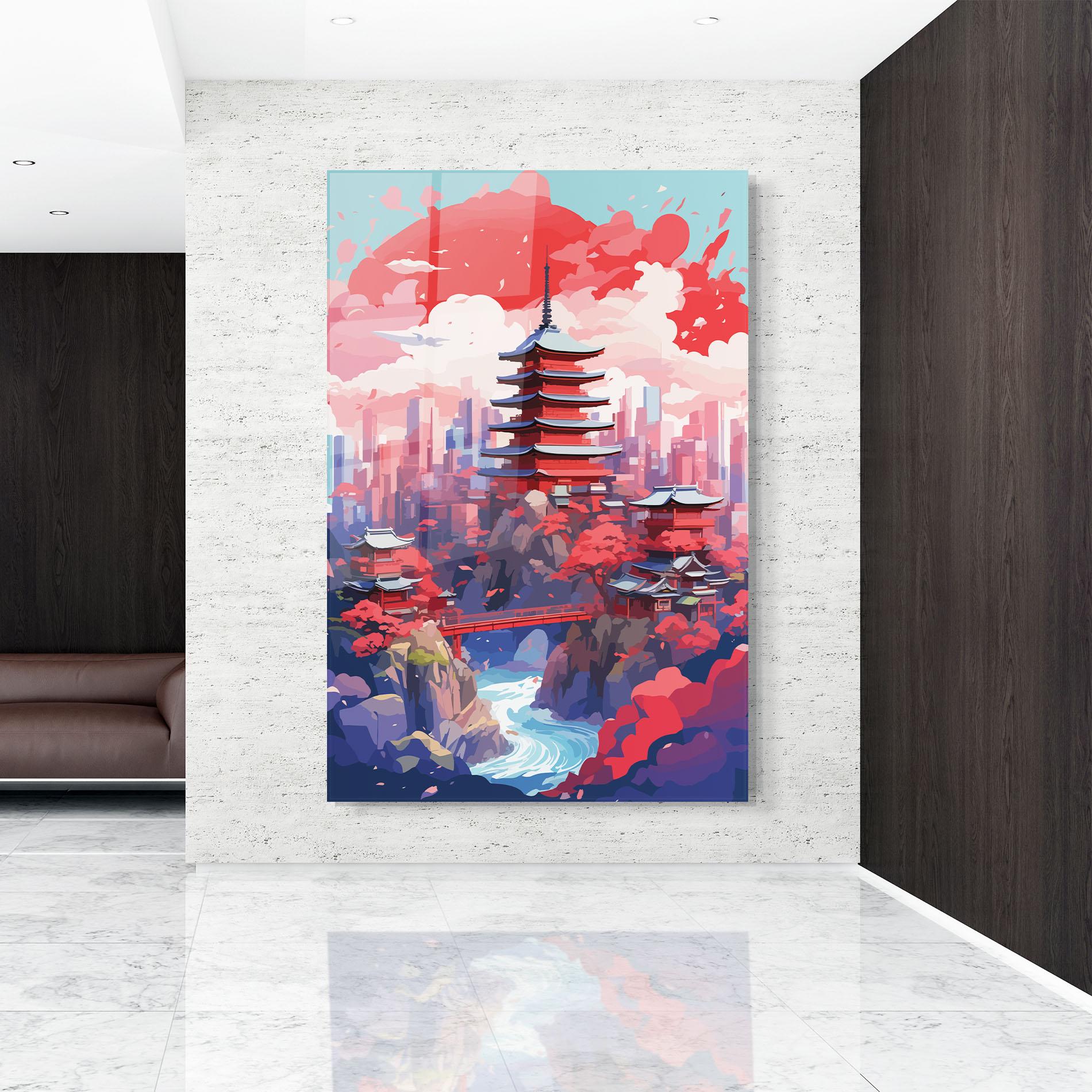 Стъклена картина City Style Art mockup 9