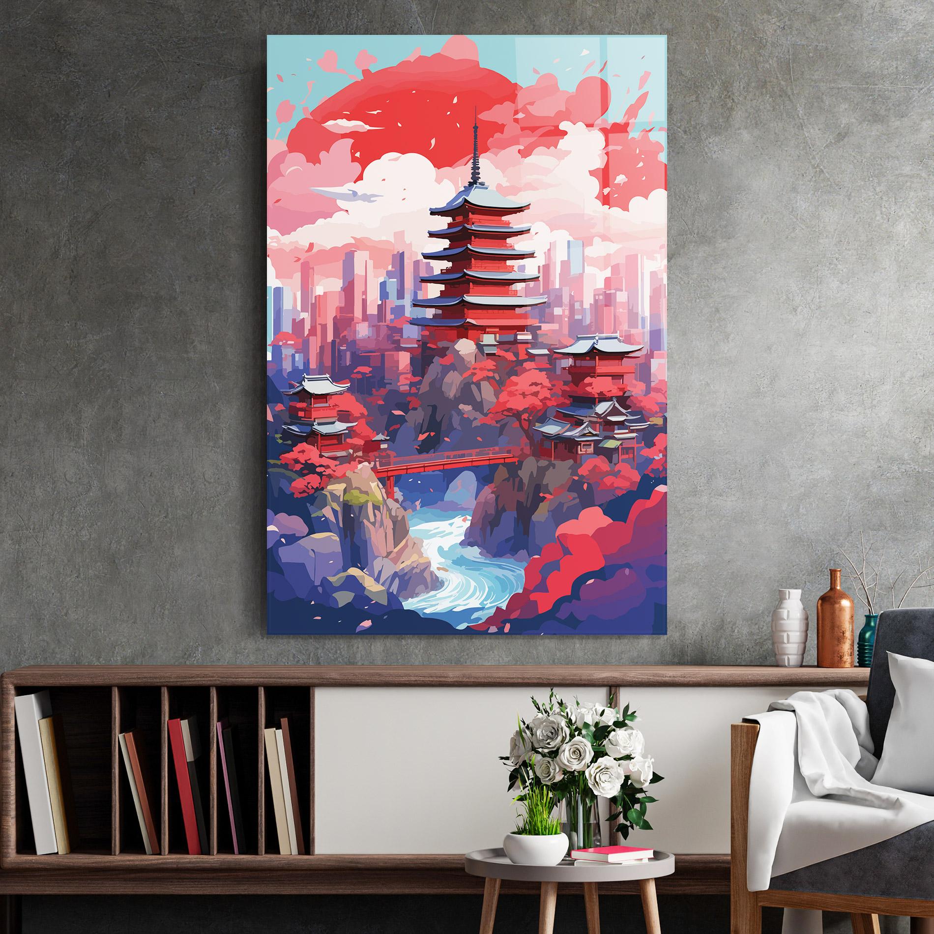 Стъклена картина City Style Art mockup 2