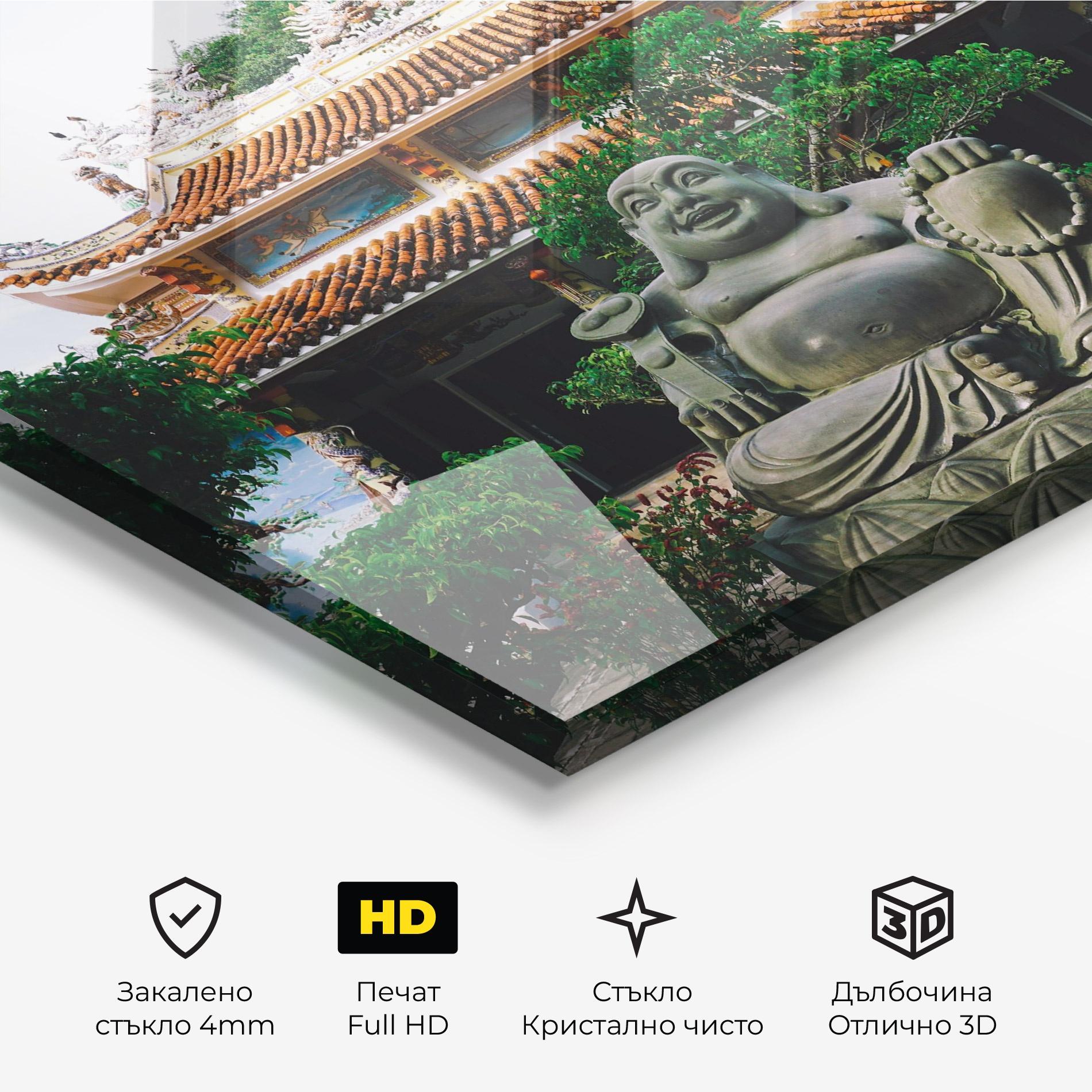 Стъклена картина Danang S Marble mockup 3