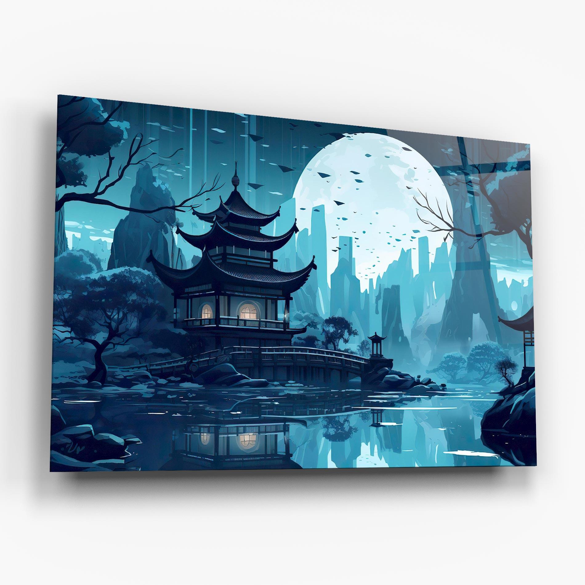 Стъклена картина Chinese Cartoon mockup 6
