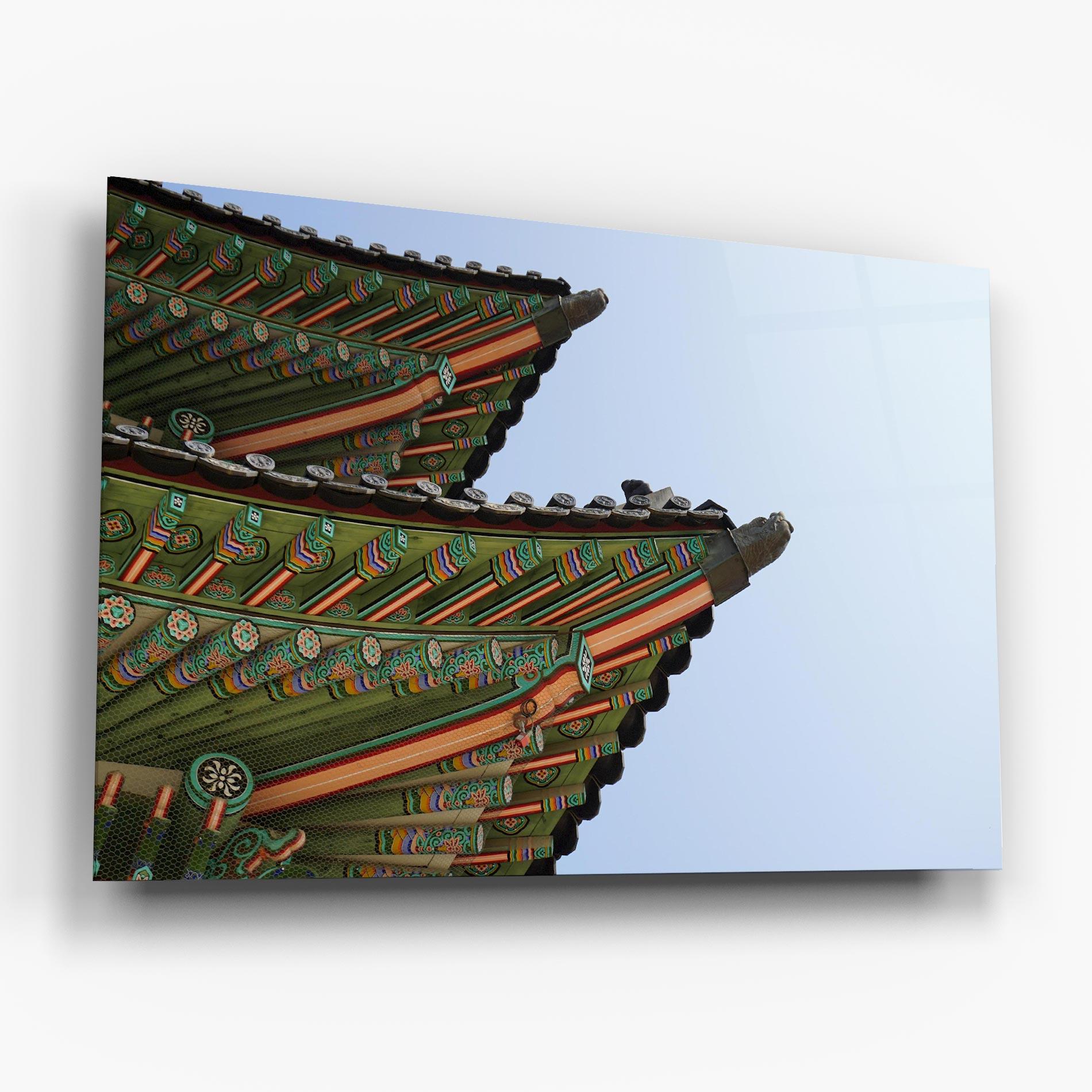 Стъклена картина Gyeongbokgung View mockup 6