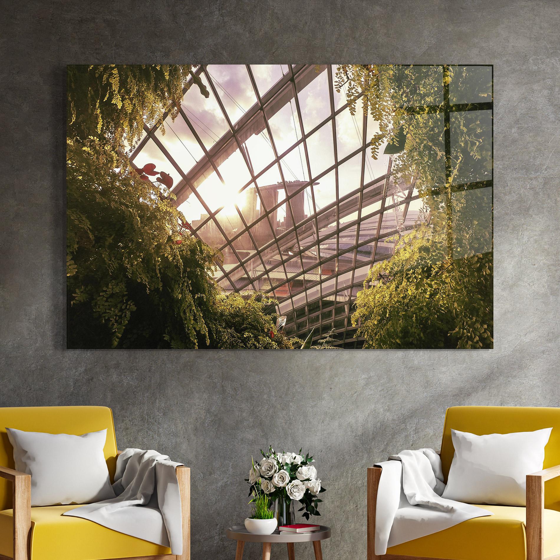 Стъклена картина Cloud Forest mockup 4