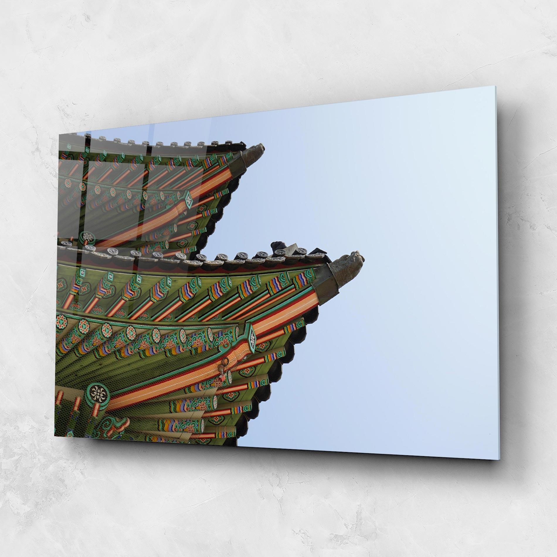 Стъклена картина Gyeongbokgung View mockup 1
