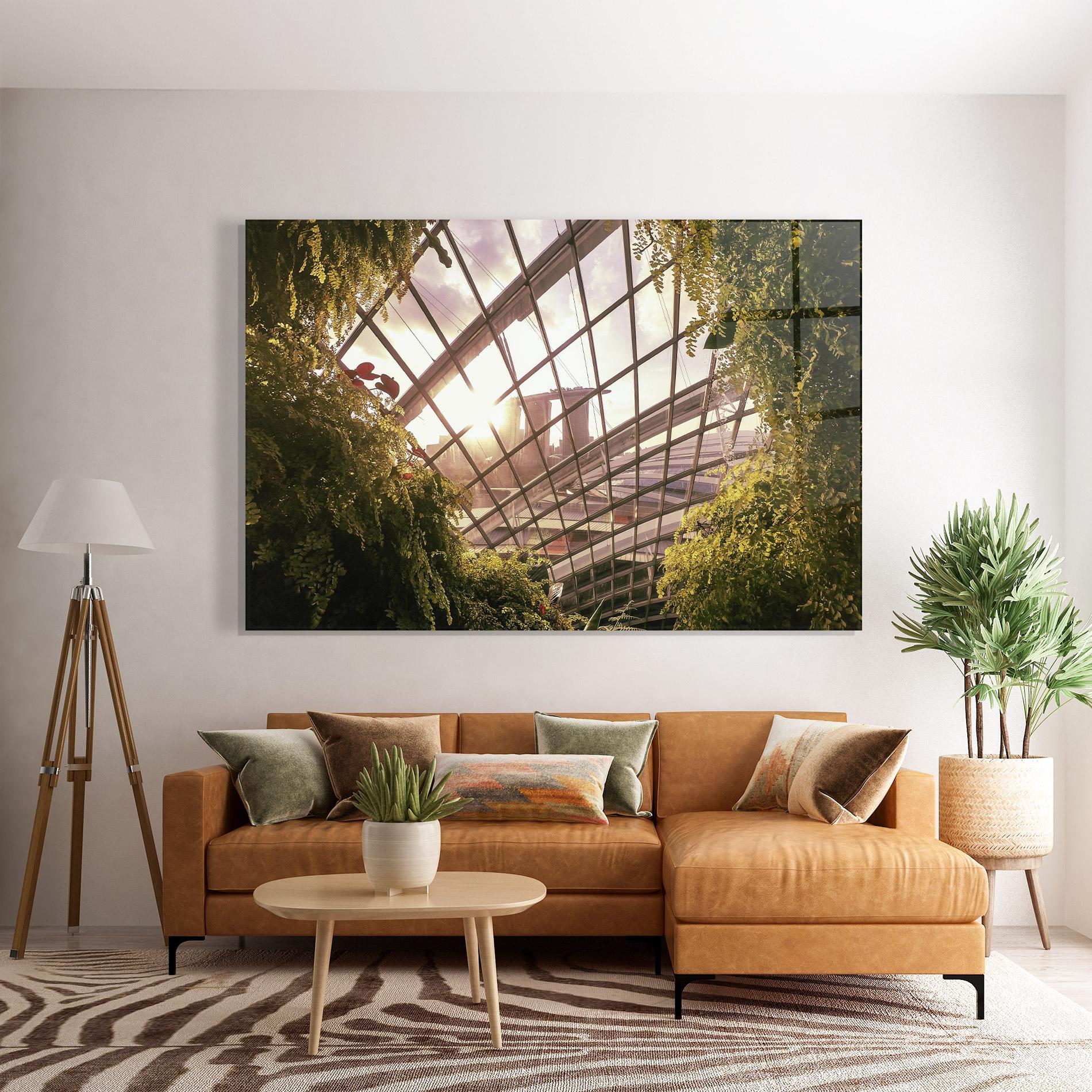 Стъклена картина Cloud Forest mockup 7