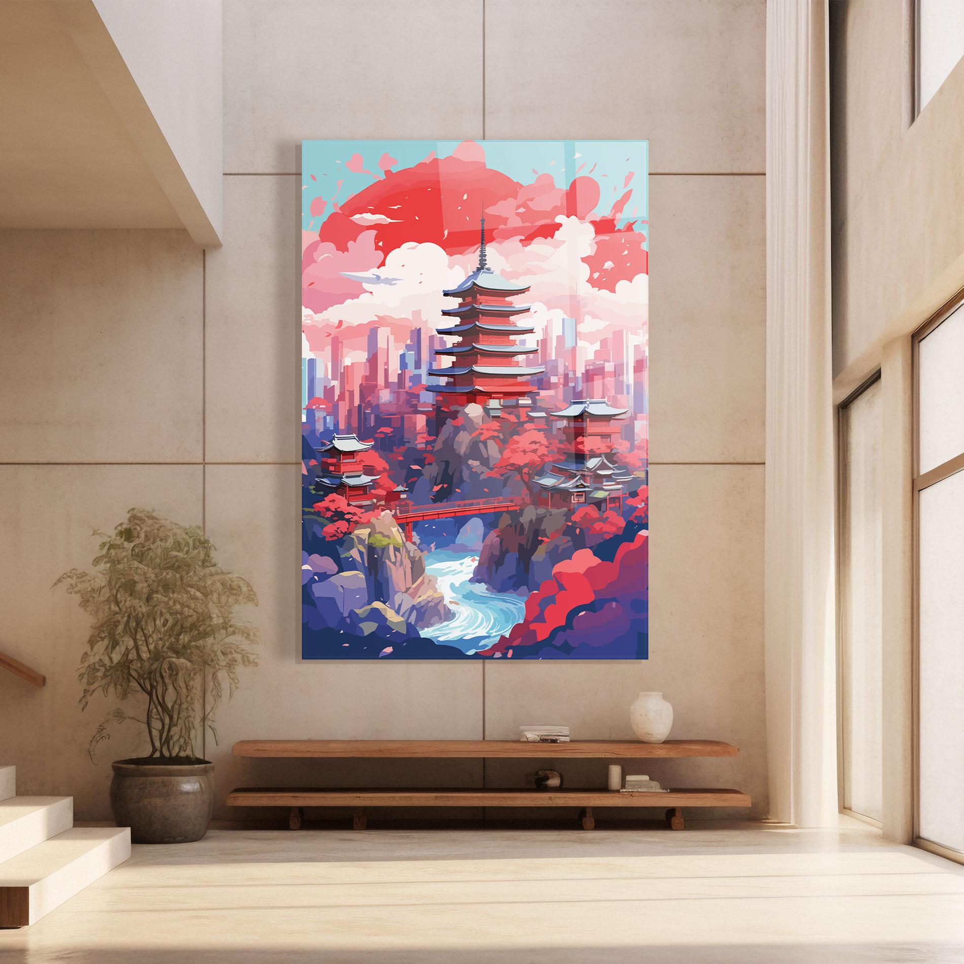 Стъклена картина City Style Art mockup 8