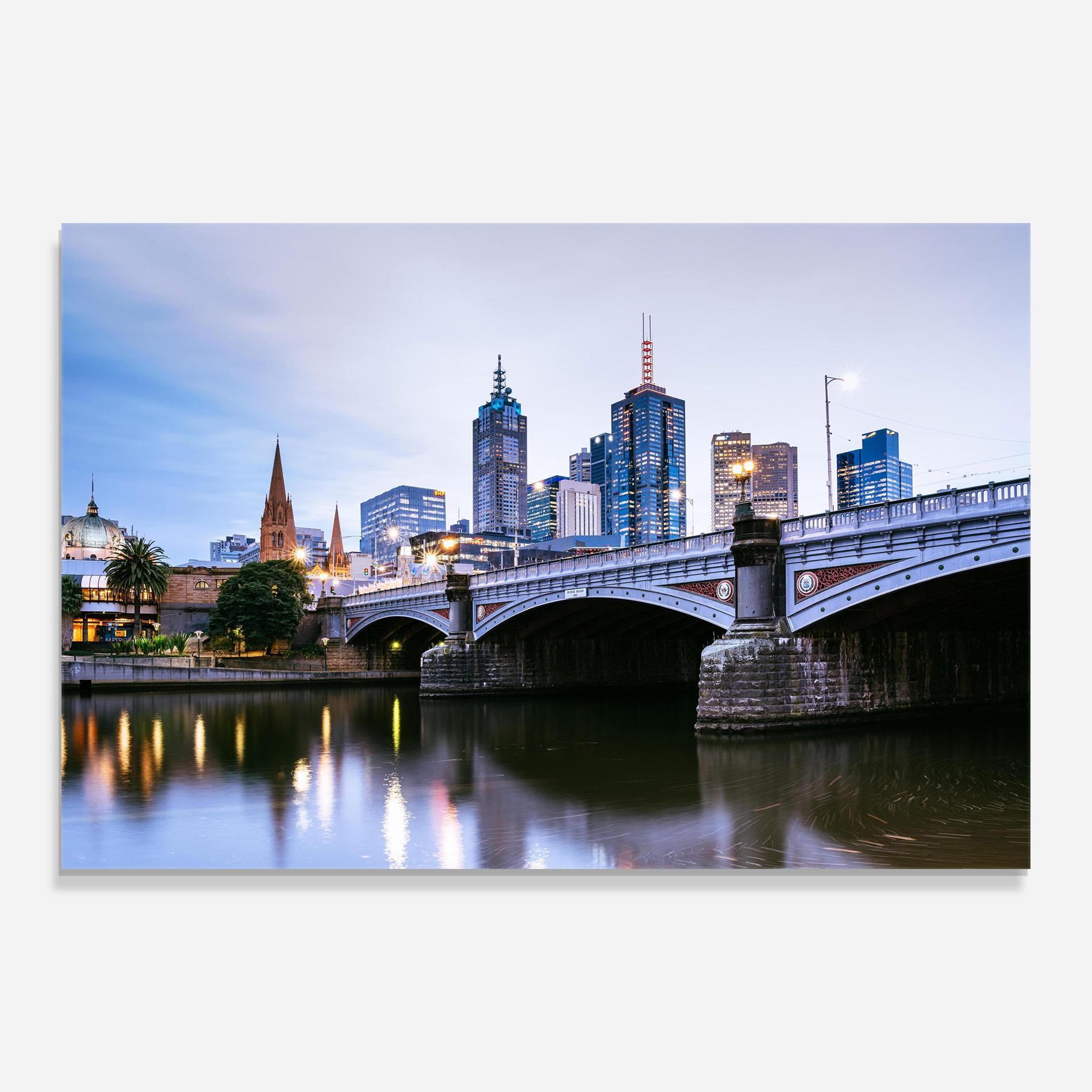 Стъклена картина Yarra River mockup 0